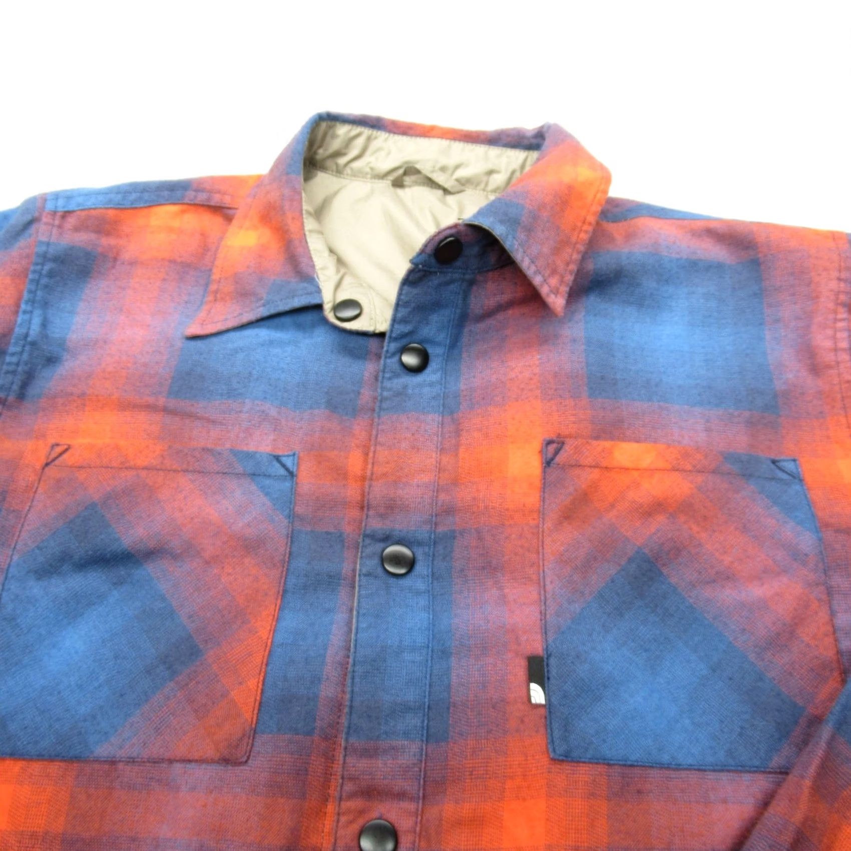 The North Face The North Face Shirt Jacket Mens Small Tan Red Plaid Insulated Reversible Snap Size US S / EU 44-46 / 1 - 5 Thumbnail