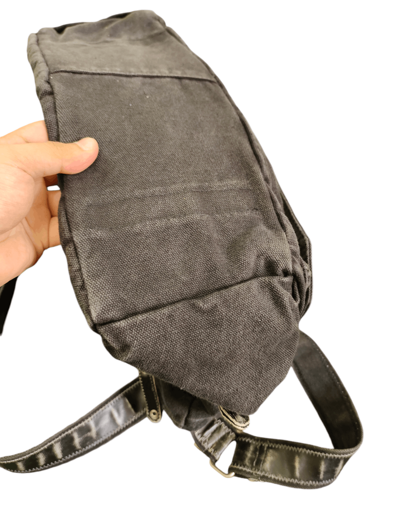 Comme des Garcons × Undercover Vintage Grand Stone Japan Canvas Black Sling Crossbody Bag Size ONE SIZE - 19 Thumbnail