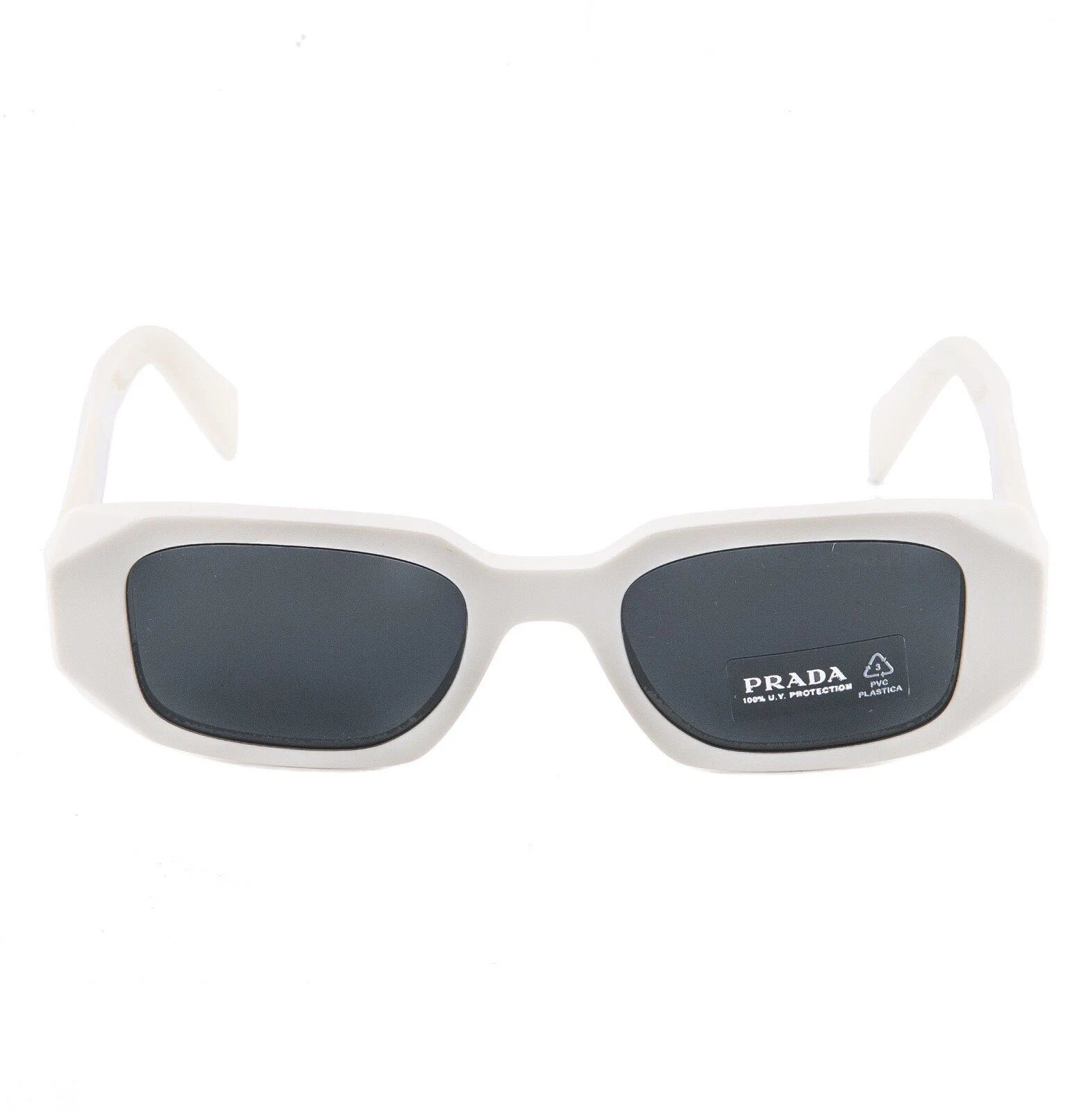 Prada PRADA PR17WS 17W SYMBOLE White Gray Fashion Sunglasses Size ONE SIZE - 2 Thumbnail