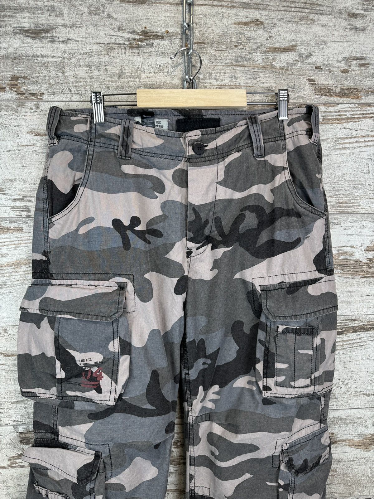 Vintage Mens Vintage Surplus Cargo baggy pants y2k rare Japanese Size US 34 / EU 50 - 4 Thumbnail