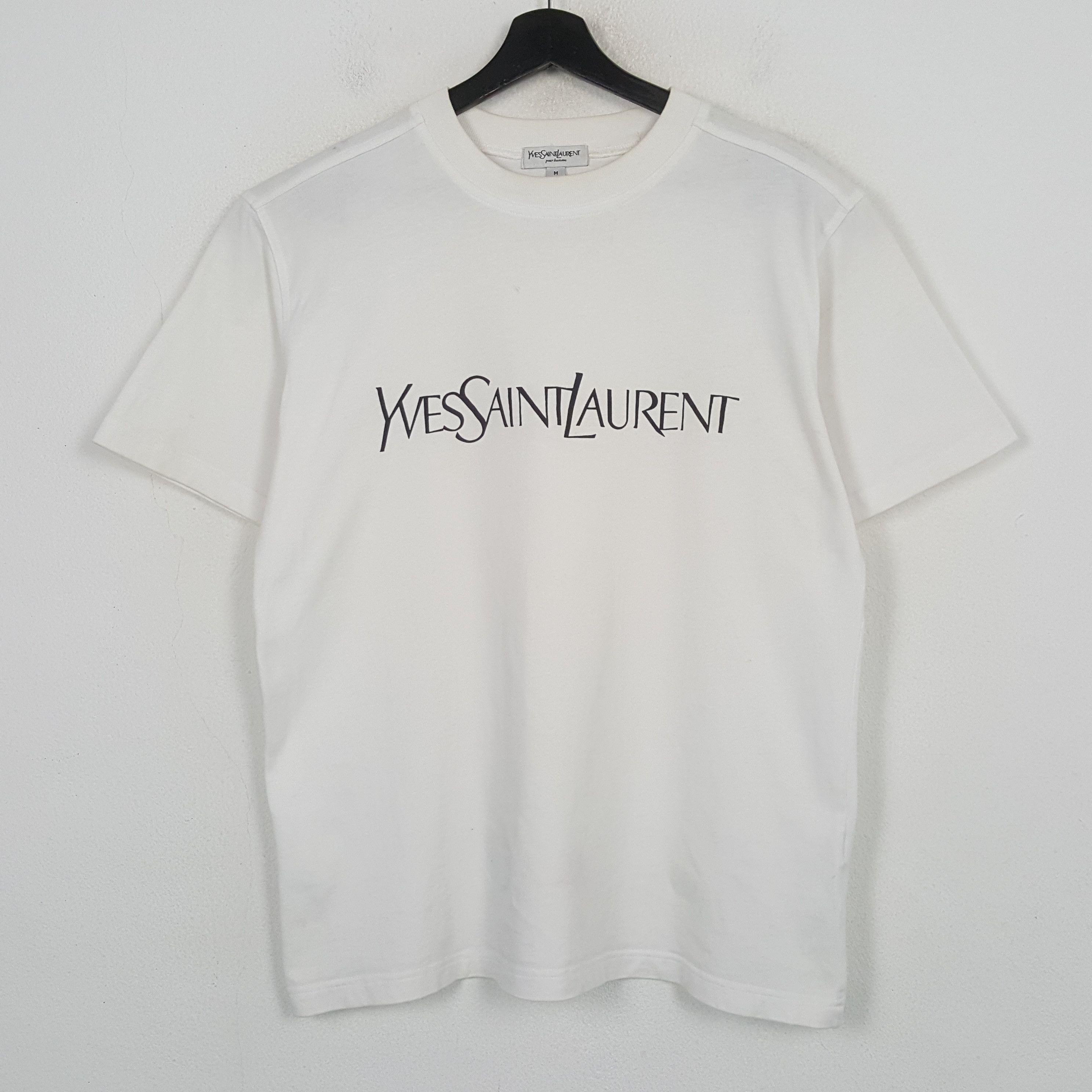 Yves Saint Laurent Yves Saint Laurent Spellout Design Tshirt C299N56 Size US L / EU 52-54 / 3 - 1 Thumbnail