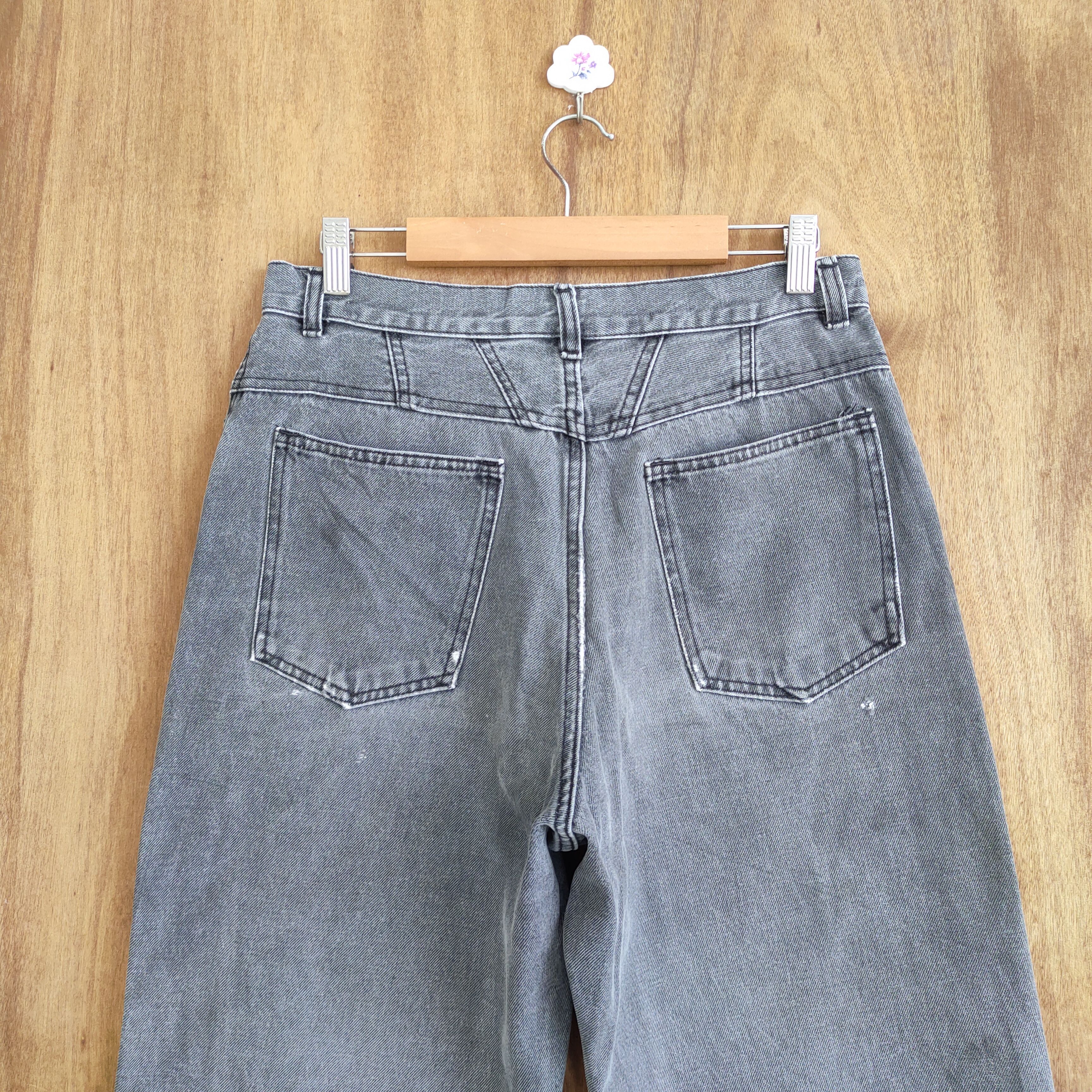 Japanese Brand × Jean × Vintage VINTAGE JAPAN DOUBLE KNEE BLACK JEANS DENIM PANTS Size US 29 - 7 Thumbnail