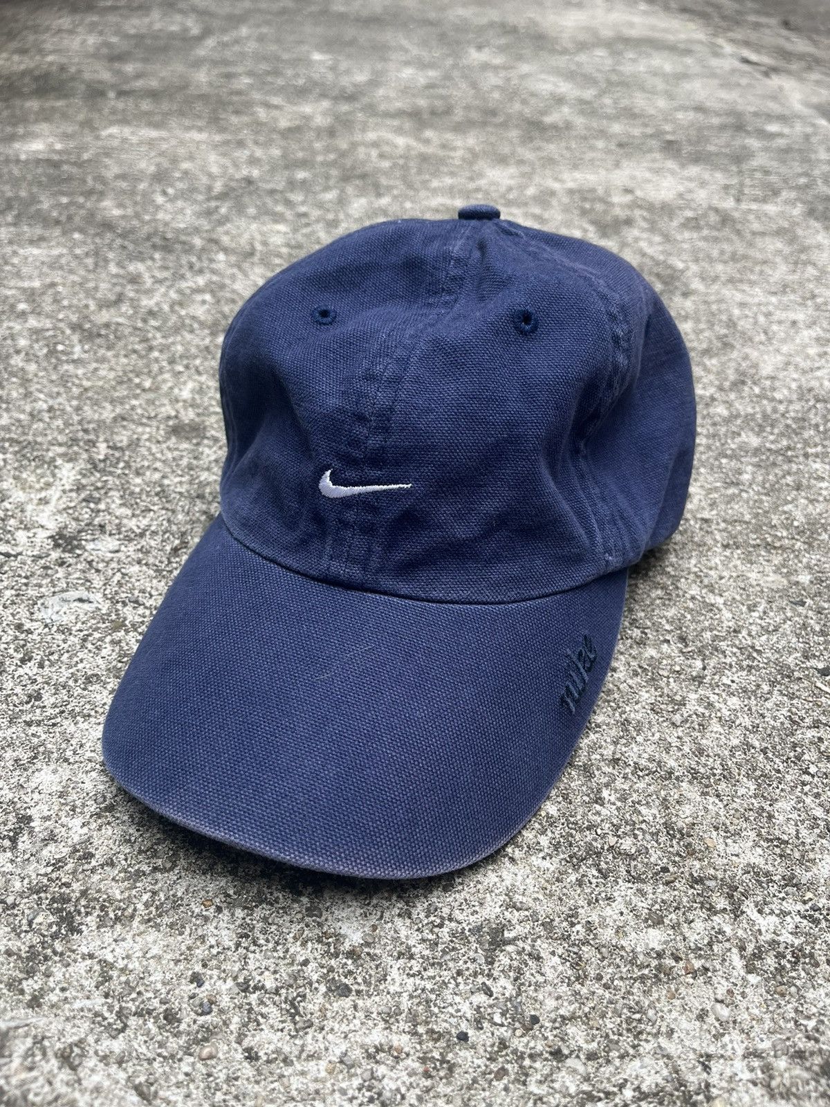 Nike Y2K Vintage Logo Nike Center Swoosh Drill Cap Size ONE SIZE - 1 Thumbnail