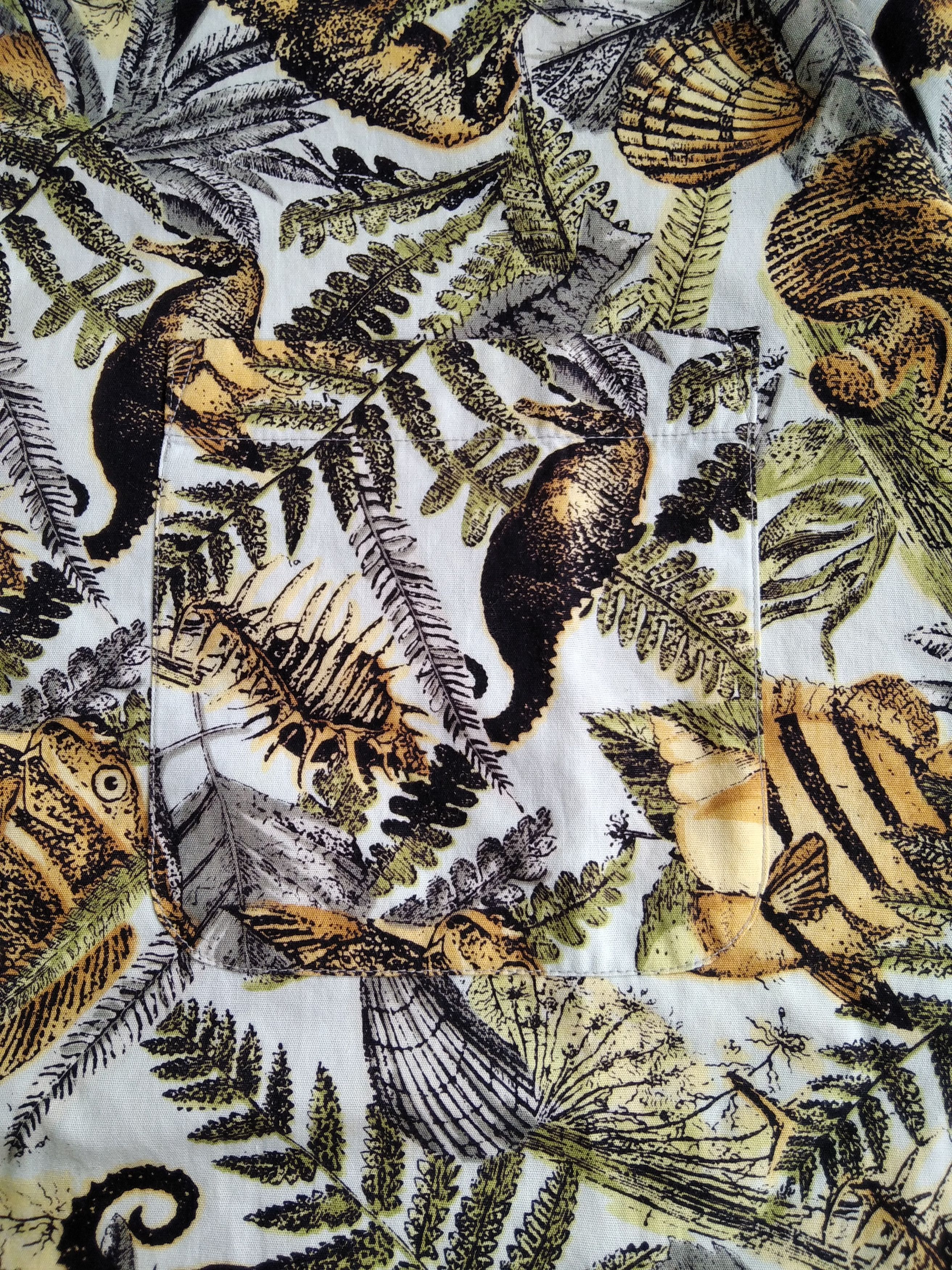 Other Vtg 80s Aprimer for men Floral hawaiian shirt Size US L / EU 52-54 / 3 - 7 Thumbnail