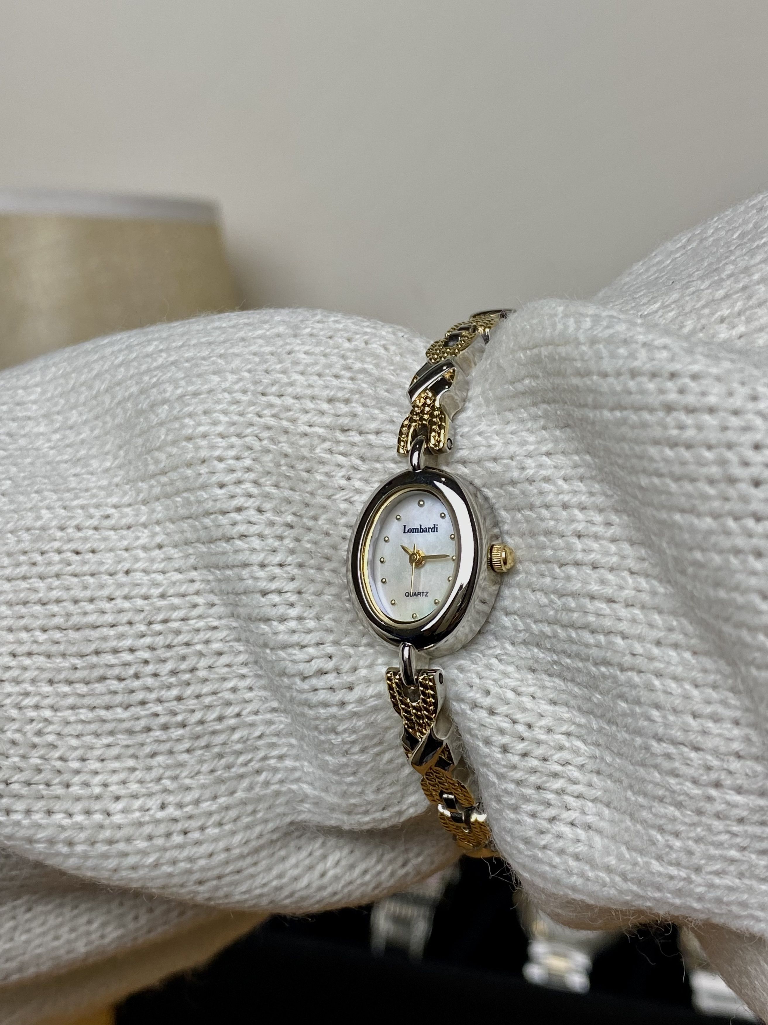 Vintage 💥 Vtg Lombardi Twotone Bracelet lady Size ONE SIZE - 4 Thumbnail