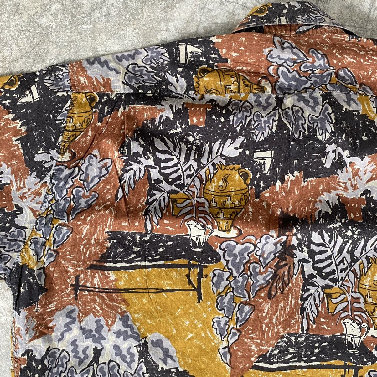 Yves Saint Laurent Vintage 90’s YSL Pour Homme Batik Abstract Button Ups Shirts Size US L / EU 52-54 / 3 - 16 Thumbnail