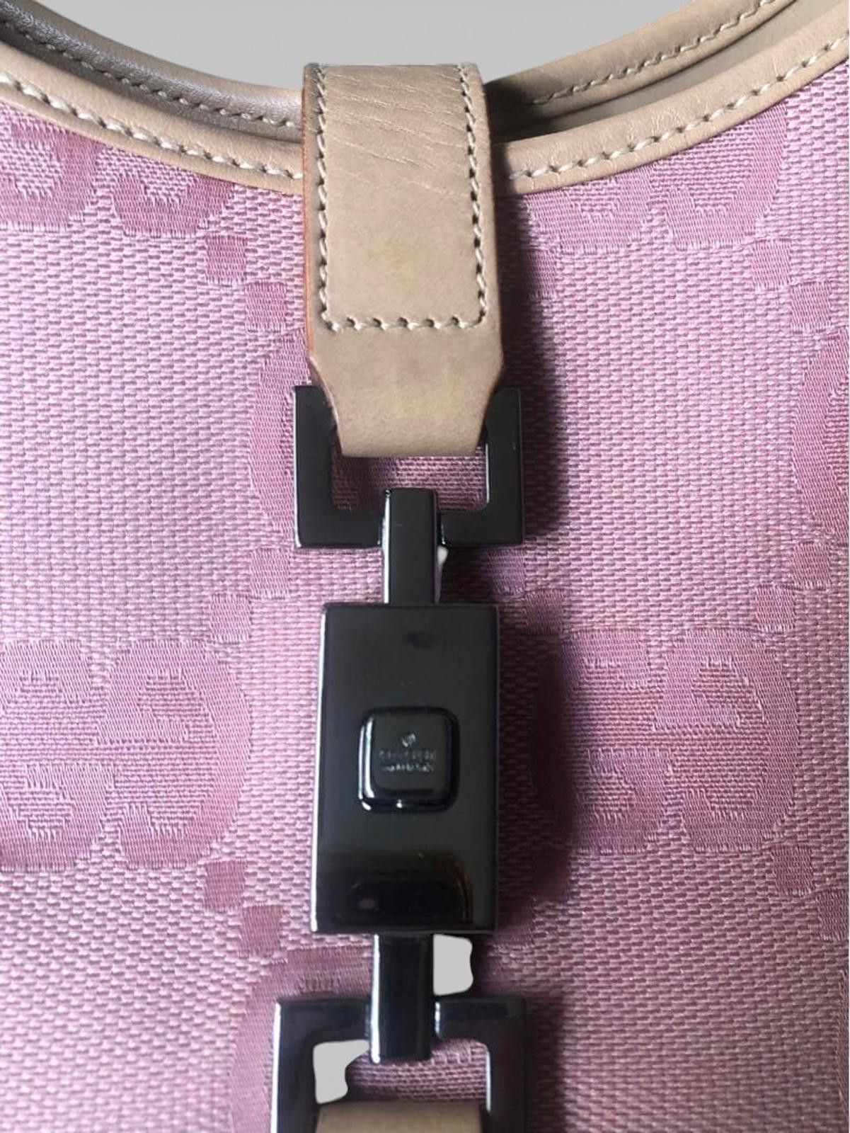 Gucci Gucci - Pink GG Monogram Canvas Shoulder Bag Size ONE SIZE - 3 Thumbnail