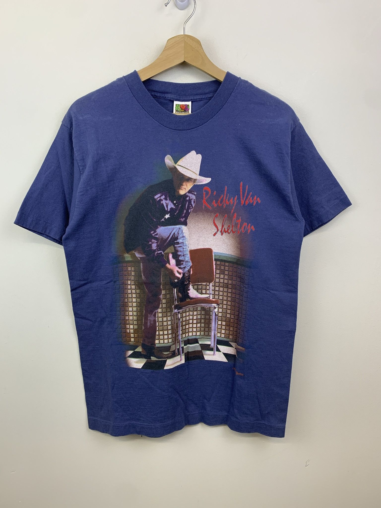 Other Vintage 1990s Ricky Van Shelton Single Stitch Band Tee Size M Size US M / EU 48-50 / 2 - 1 Thumbnail