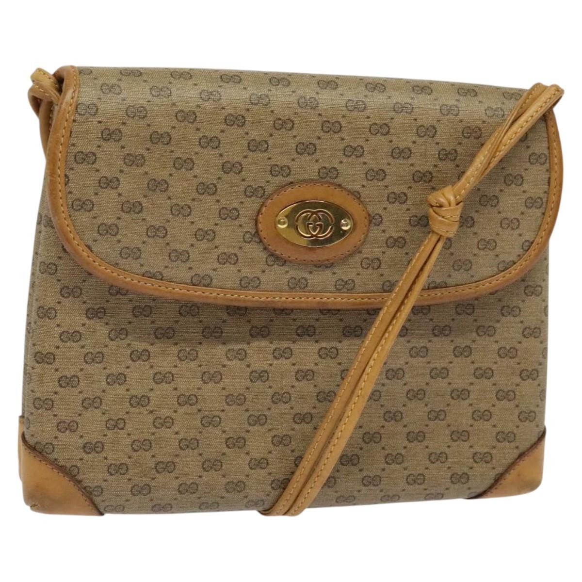 Gucci GUCCI Micro GG Supreme Shoulder Bag Pvc Beige Gold 007 49 Size ONE SIZE - 1 Thumbnail