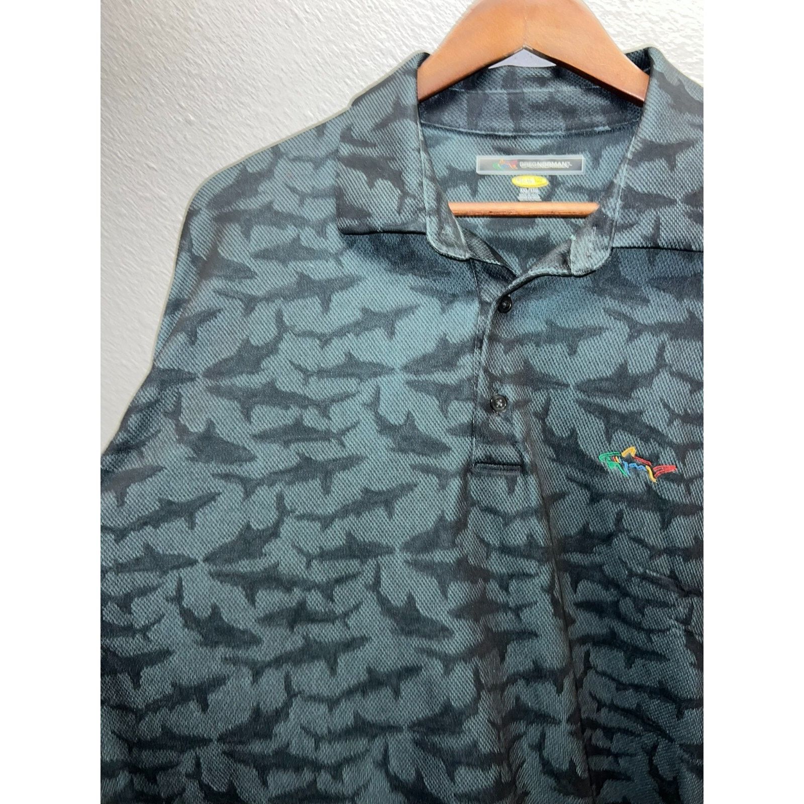 Greg Norman Greg Norman Polo Shirt Golfing Golf Sharks Play Dry Tee 2XL Size US XXL / EU 58 / 5 - 5 Thumbnail