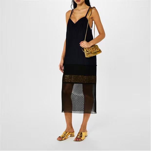Dries Van Noten o1g2r1mq1024 Mules in Gold Size US 7 / IT 37 - 6 Thumbnail