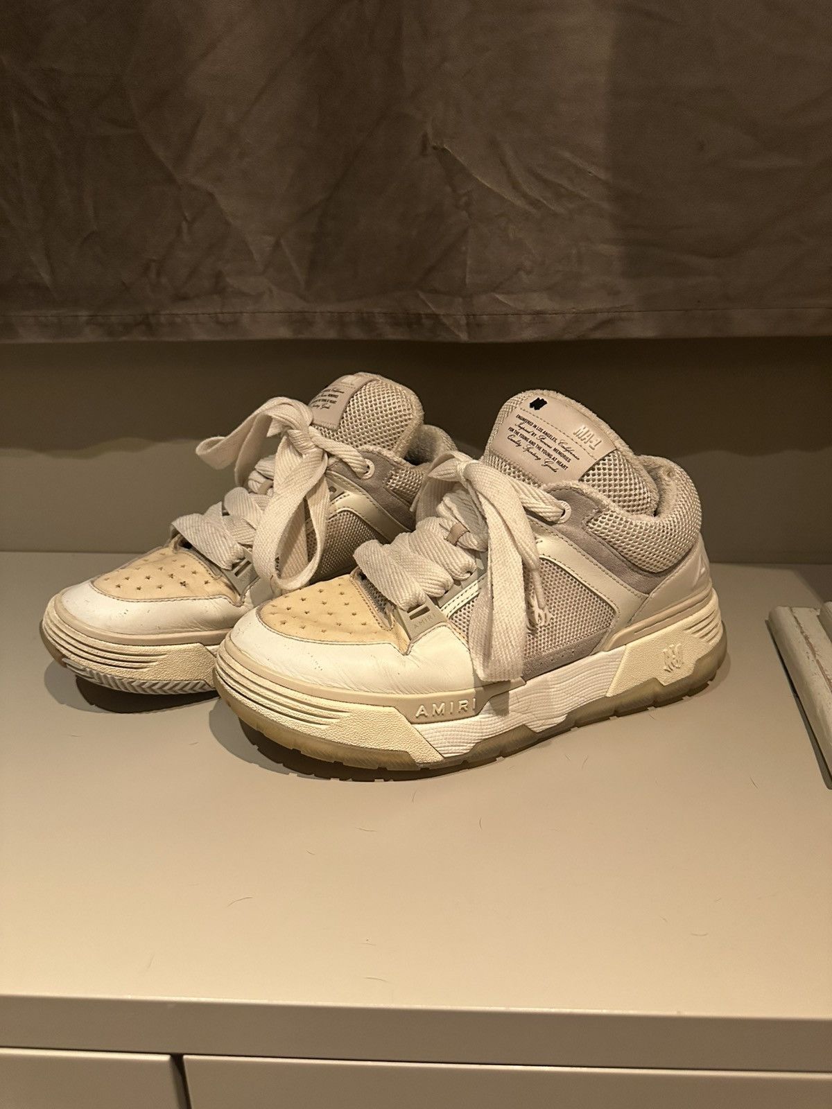 Amiri Amiri Ma1 White/Beige Size US 10 / EU 43 - 3 Thumbnail