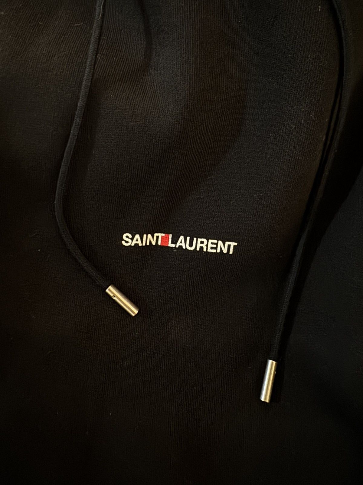 Saint Laurent Paris Saint Laurent Black Logo Hoodie Size US M / EU 48-50 / 2 - 4 Thumbnail