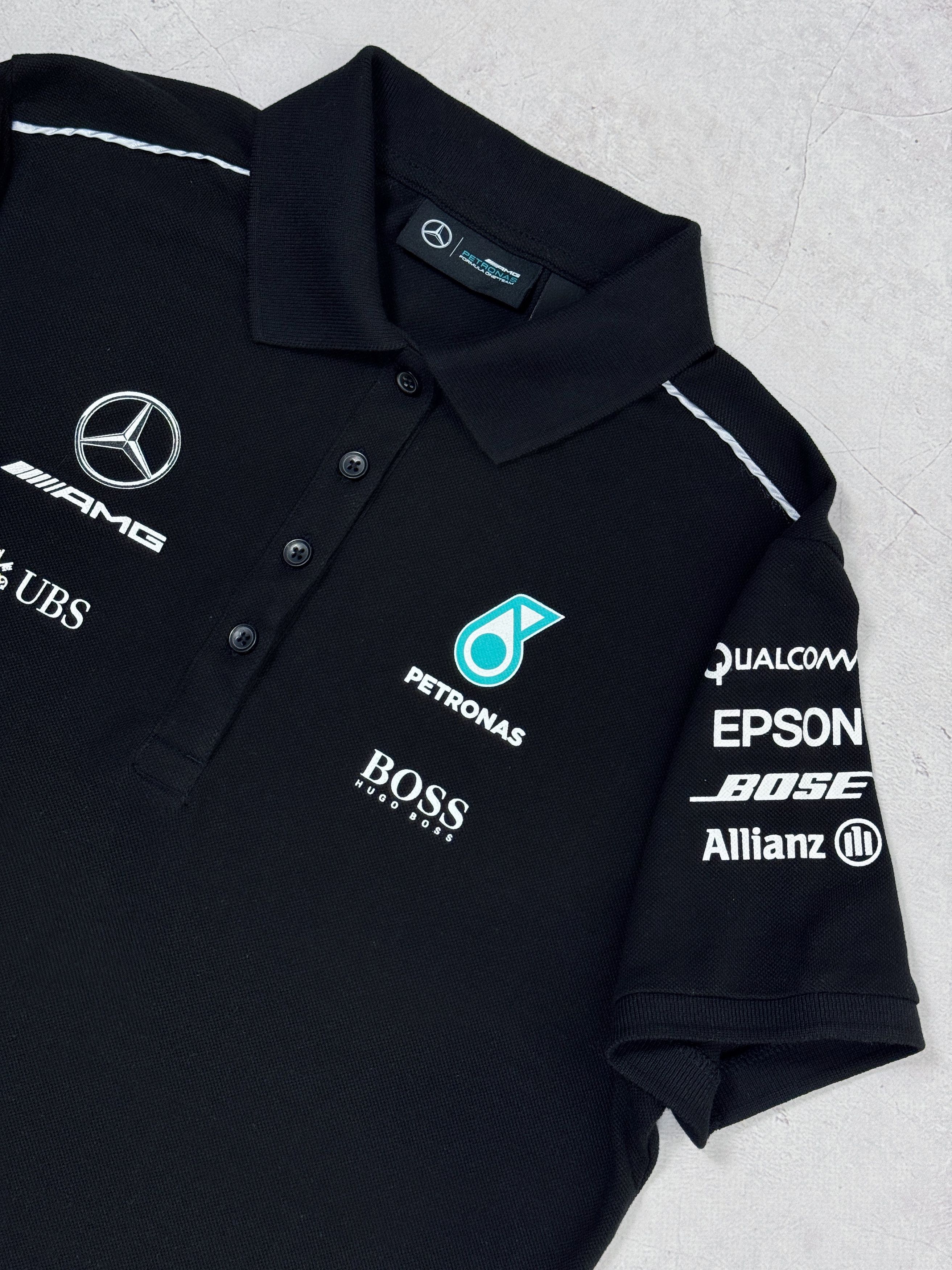 Hugo Boss × Mercedes-Benz Mercedes AMG Petronas F1 Team Polo T-Shirt Ladies UBS Boss Size L / US 10 / IT 46 - 5 Thumbnail