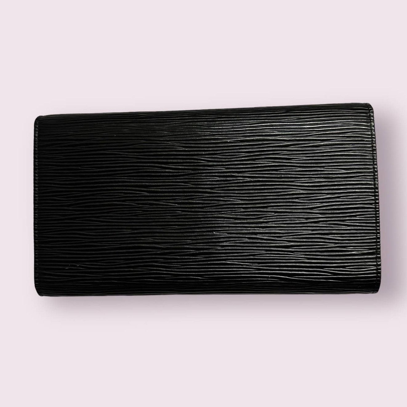 Louis Vuitton Louis Vuitton Black Epi Leather Porte Tresor International Size ONE SIZE - 2 Thumbnail