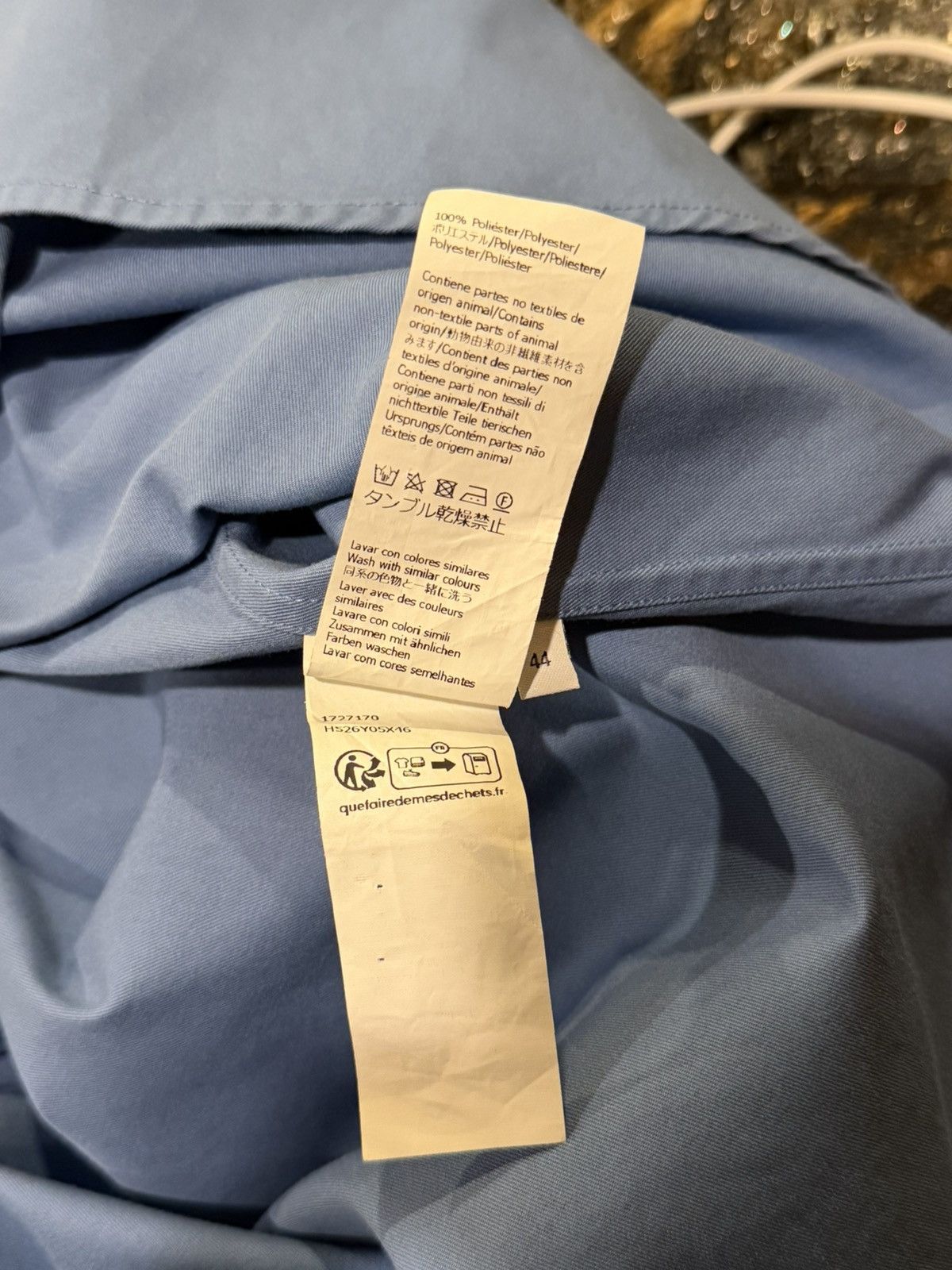 Loewe Loewe “Ash Blue” Anagram Emboidered Pocket Logo Button Shirt Size US XL / EU 56 / 4 - 15 Thumbnail