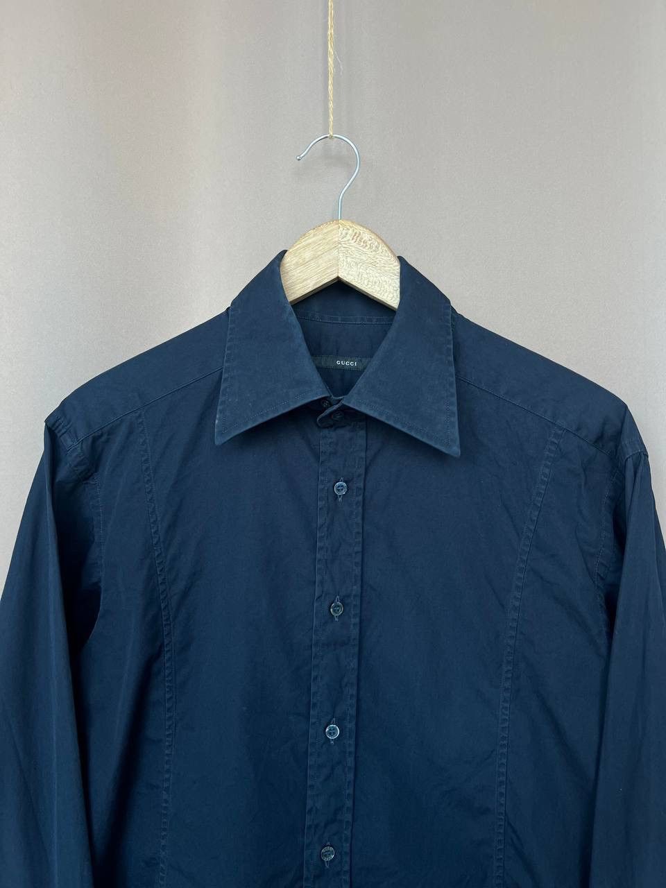 Gucci Gucci Black Button Up Shirt Mens Size 41/16 or M/L Luxury Size US M / EU 48-50 / 2 - 2 Thumbnail