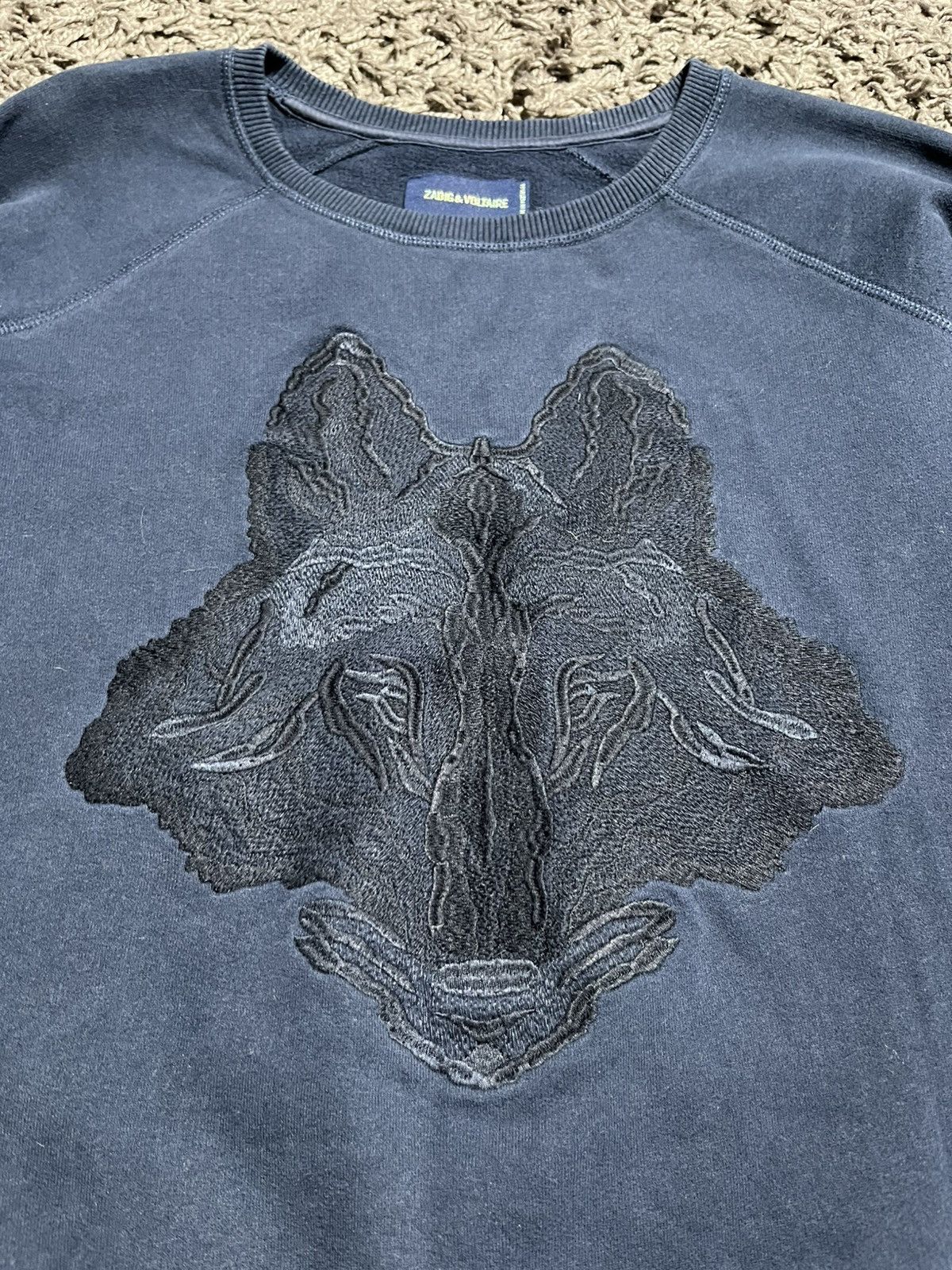 Zadig & Voltaire ZADIG & VOLTAIRE WOLF FACE COTTON SWEATSHIRT Size S / US 4 / IT 40 - 2 Thumbnail