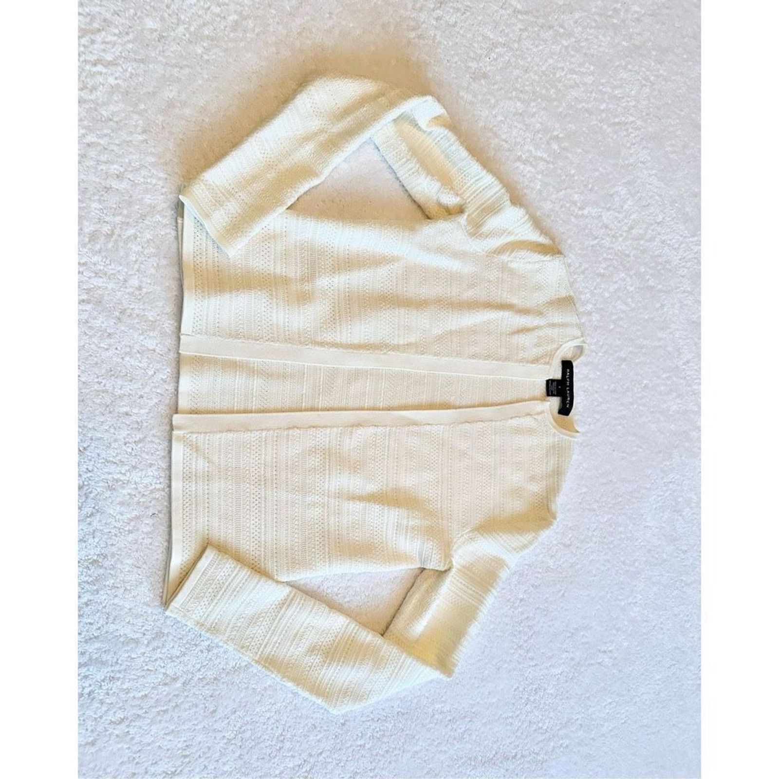 Ralph Lauren Ralph Lauren Black Label Open Front Sweater - Size S Size S / US 4 / IT 40 - 4 Thumbnail