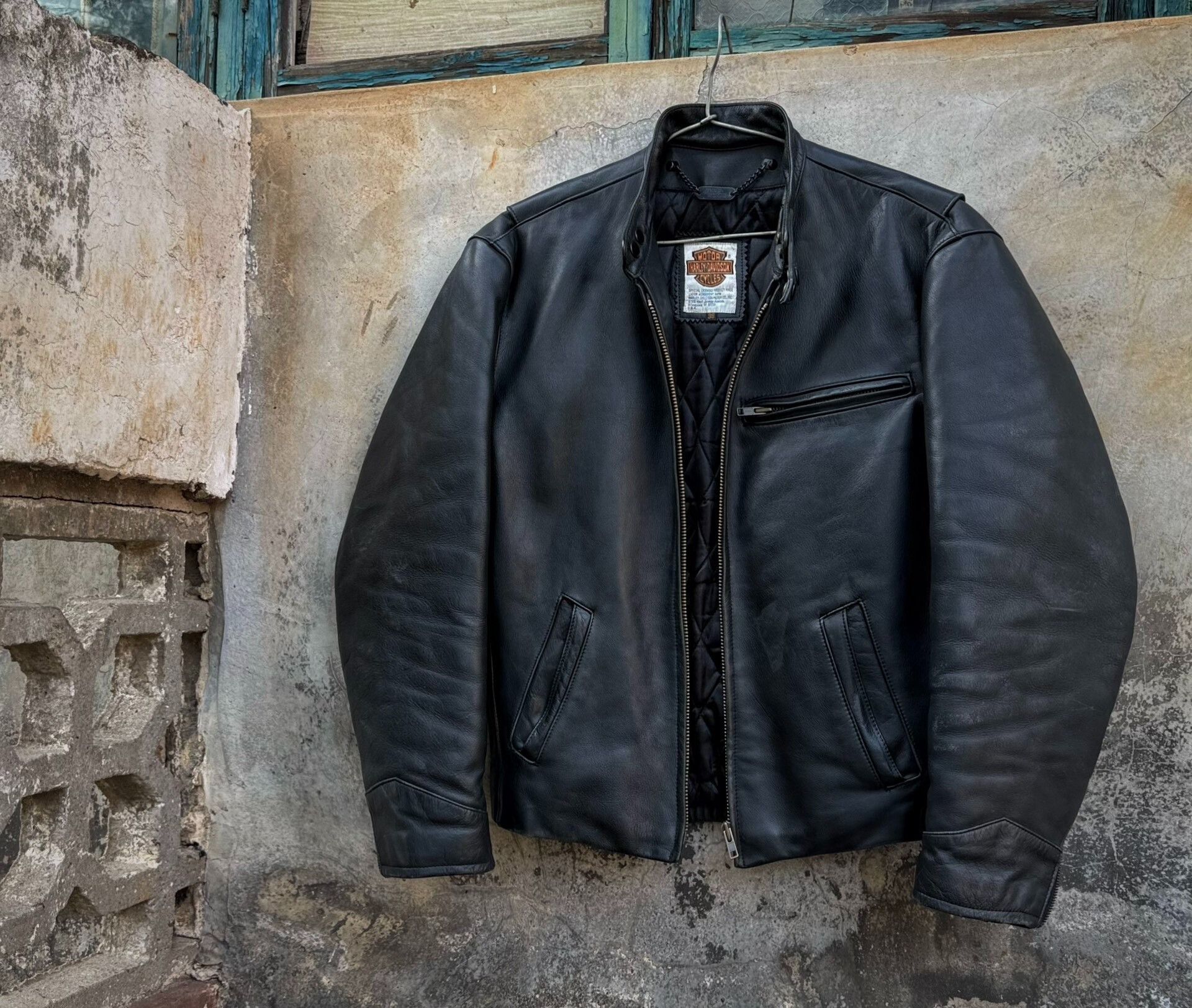 Vintage Vintage Harley Davidson 641 Leather Jacket Size US M / EU 48-50 / 2 - 1 Thumbnail