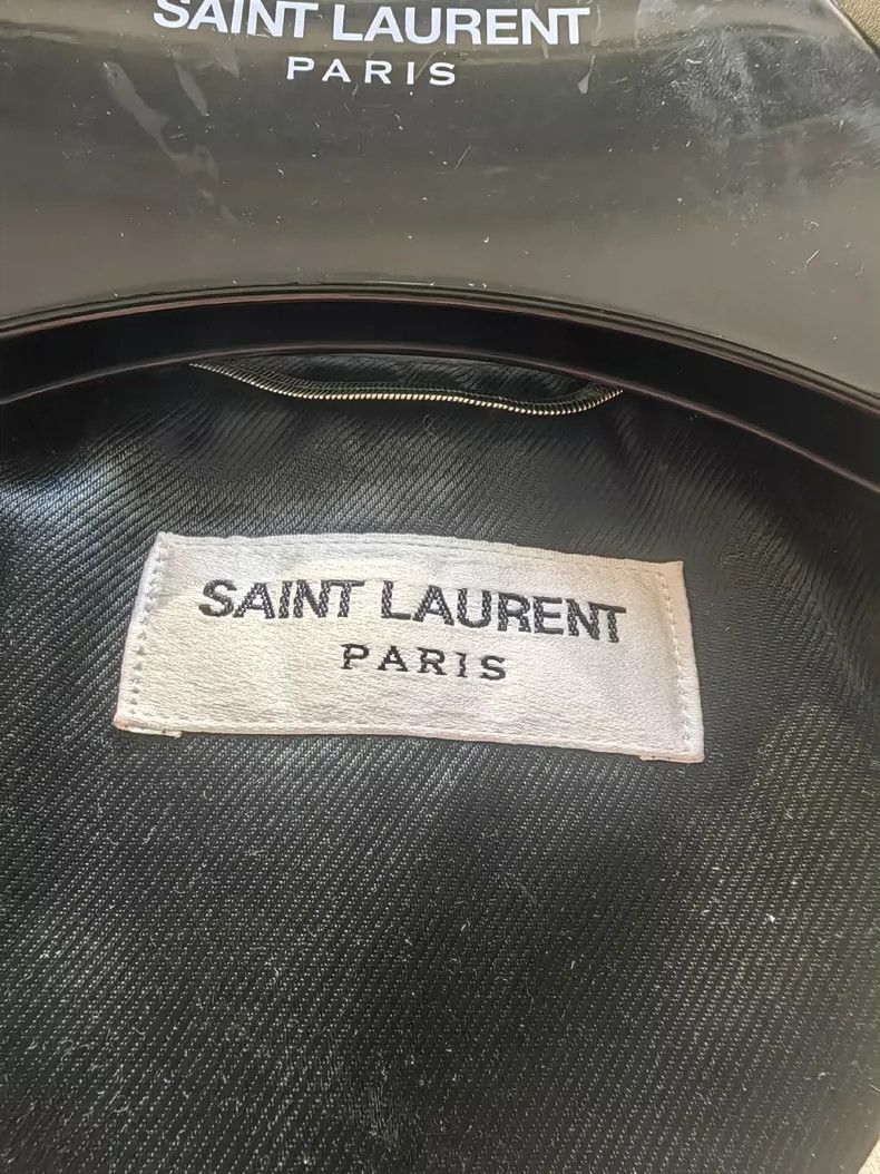 Yves Saint Laurent saint laurent 14ss black and white used leather jacket 2501 Size US S / EU 44-46 / 1 - 3 Thumbnail