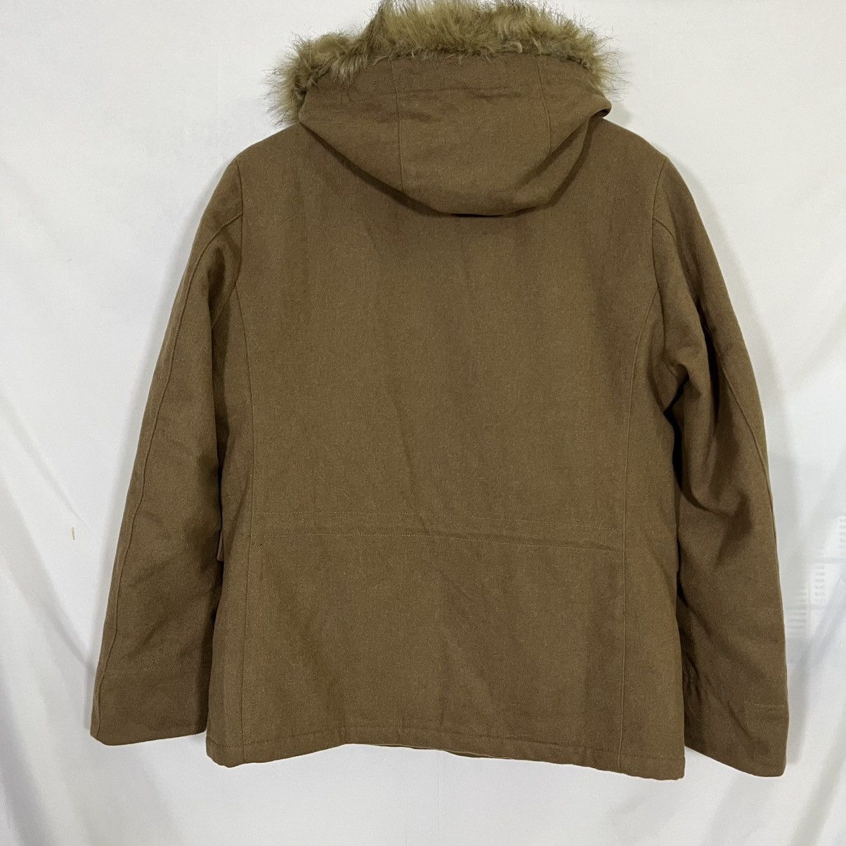 United Arrows BEAUTY & YOUTH UNITED ARROWS WOOL FUR HOODED JACKET Size L / US 10 / IT 46 - 11 Thumbnail