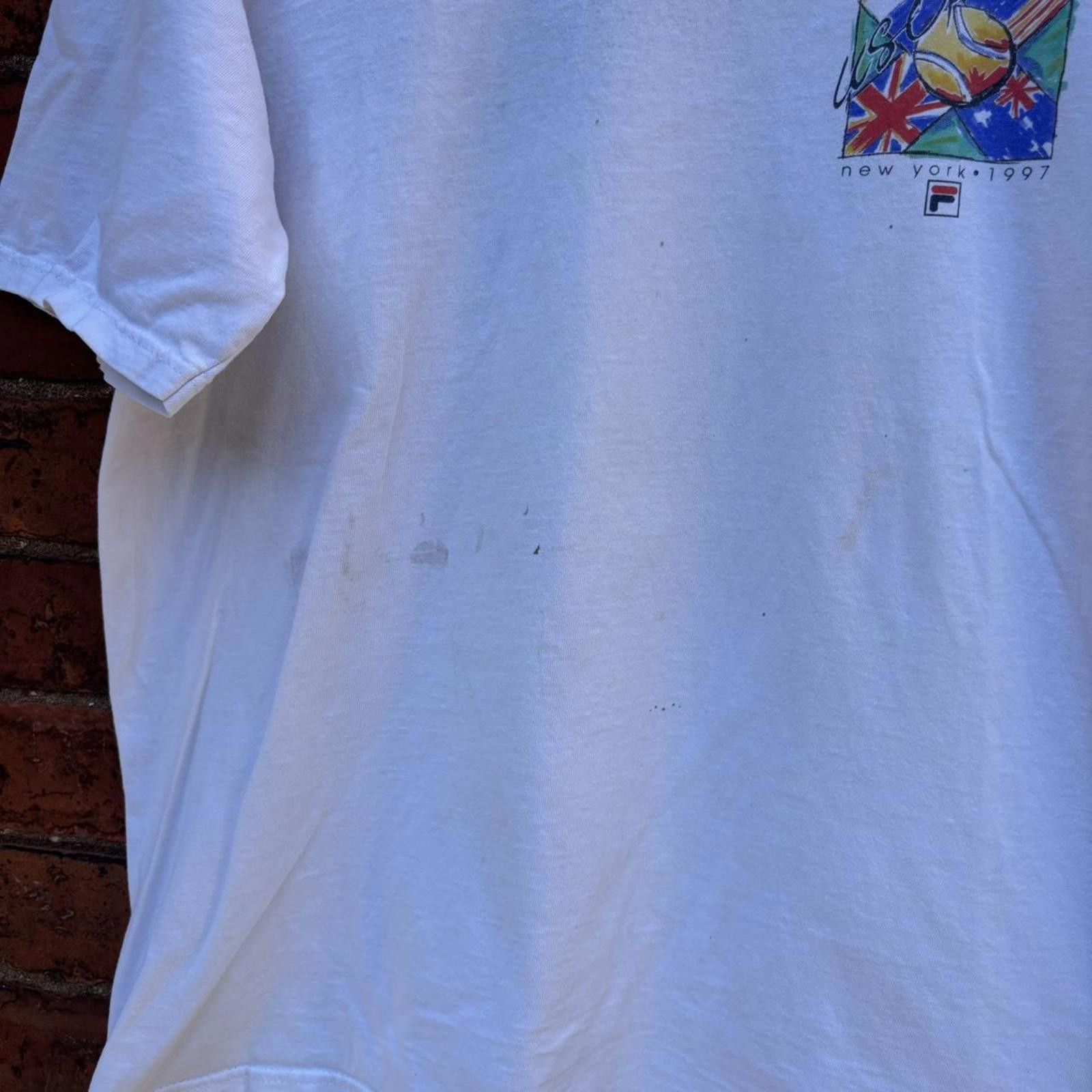 Fila vintage Fila us open New York t shirt 1997 L Size US L / EU 52-54 / 3 - 5 Thumbnail