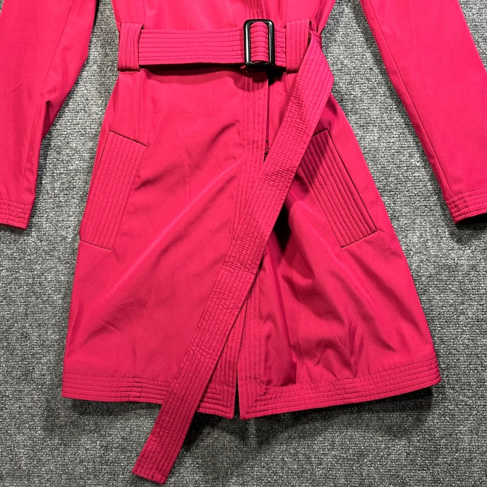 Narciso Rodriguez Narciso Rodriguez Design Nation Jacket Womens XS Magenta Snap Belted Pockets Jacket Coat Trench Size XS / US 0-2 / IT 36-38 - 2 Thumbnail