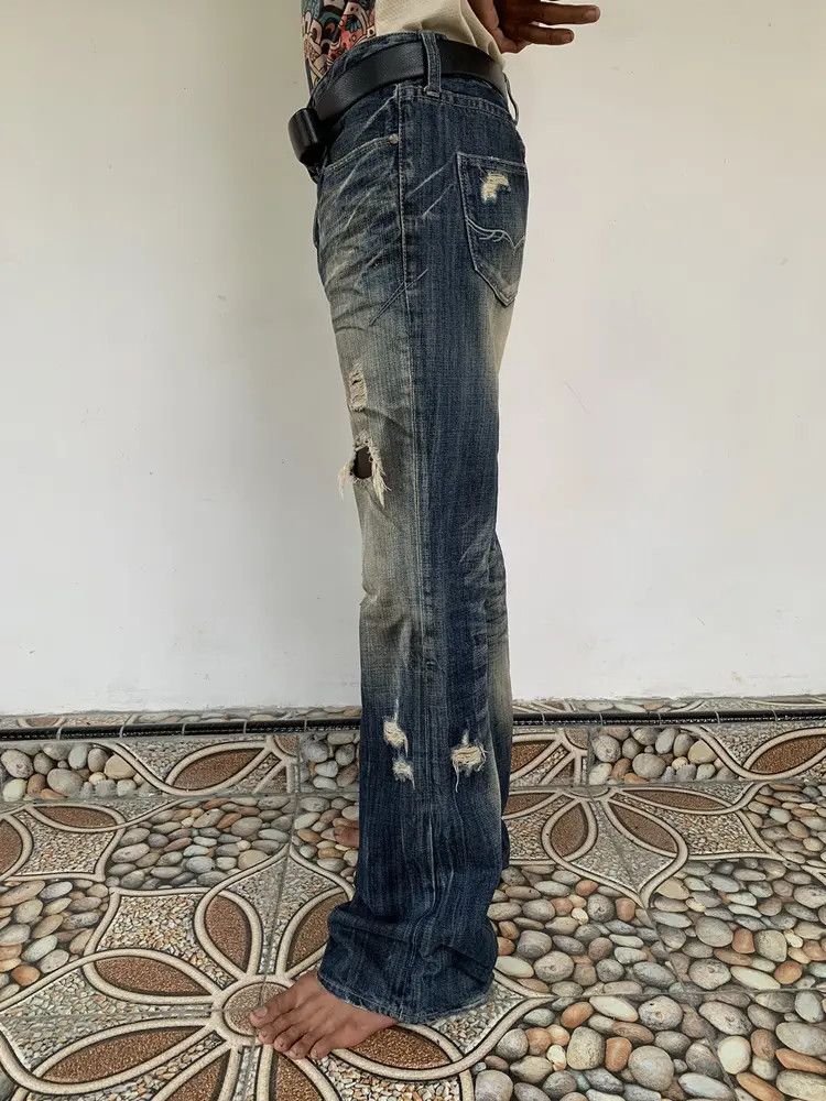 GOSTAR DE FUGA FUGA flared button fly jeans crazy disstressed ripped Size US 32 / EU 48 - 9 Thumbnail