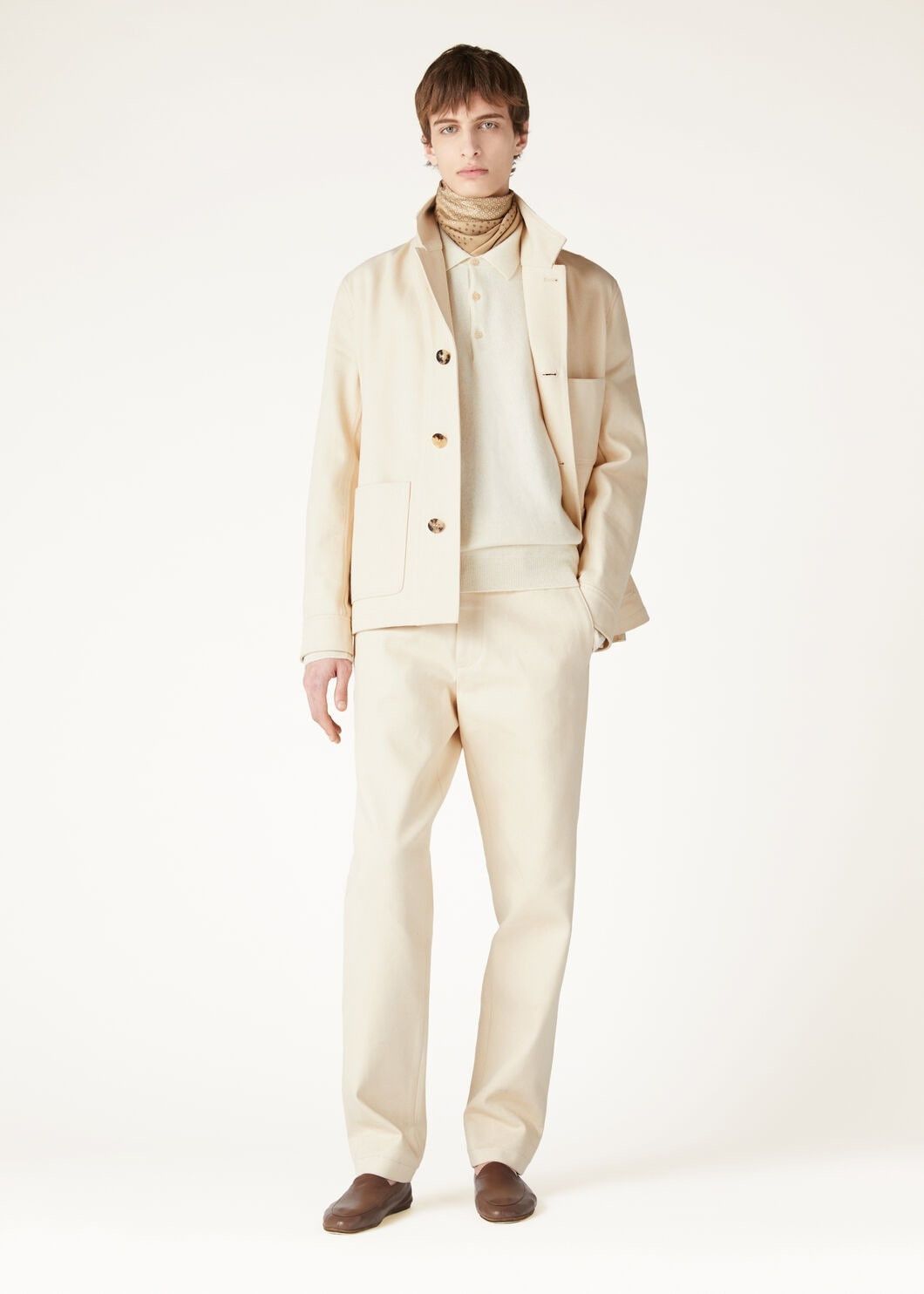Loro Piana o1w1db10725 FAO7194 Jarno Denim Pant in Ivory Size US 36 / EU 52 - 2 Thumbnail