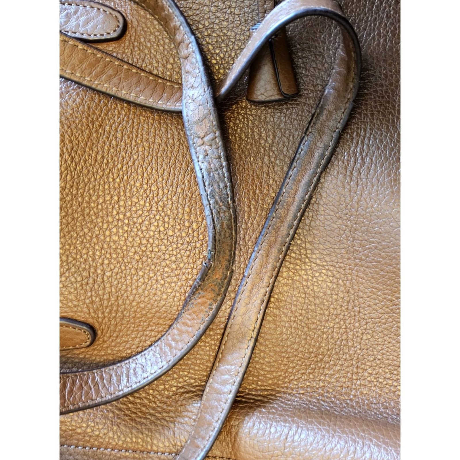J.Crew J.CREW Large Pebbled Leather Tote Shoulder Handbag Purse Women Size ONE SIZE - 8 Thumbnail