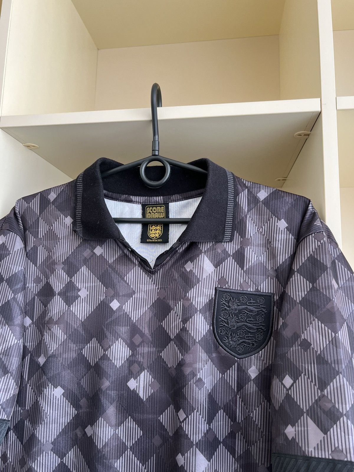 Vintage England Jersey Polo Shirt Score Draw Size US M / EU 48-50 / 2 - 2 Thumbnail