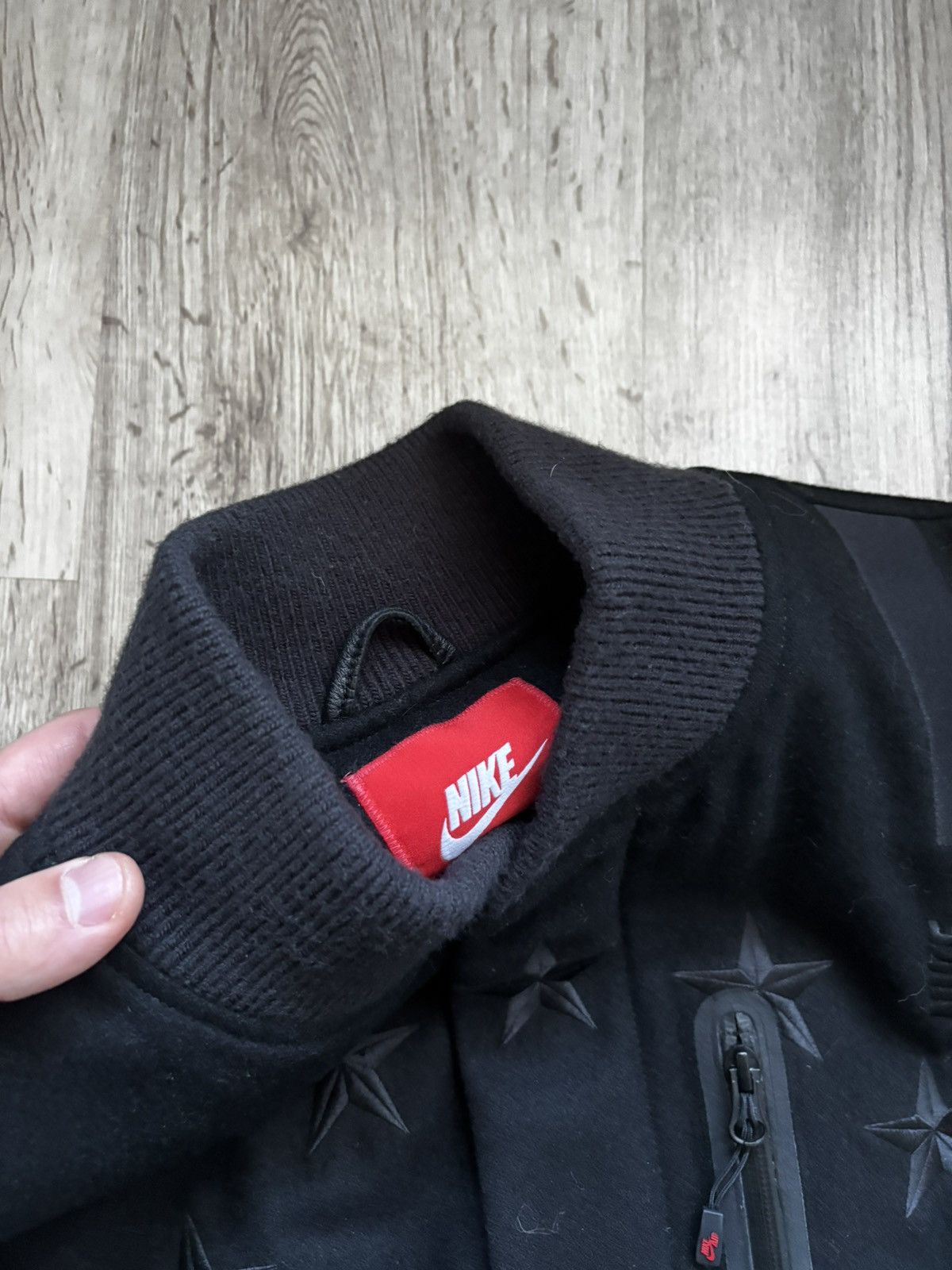 Nike NIKE Destroyer Leather & Wool Varsity Jacket 802644-010 Size US S / EU 44-46 / 1 - 8 Thumbnail