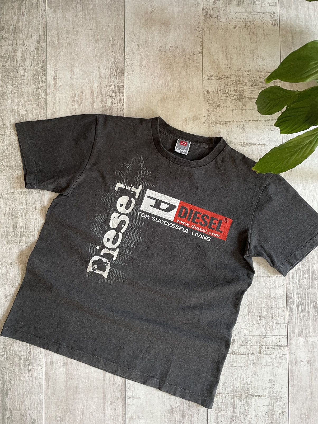 Diesel × Vintage Vintage Y2K Diesel T Shirt Big Logo Size US L / EU 52-54 / 3 - 5 Thumbnail