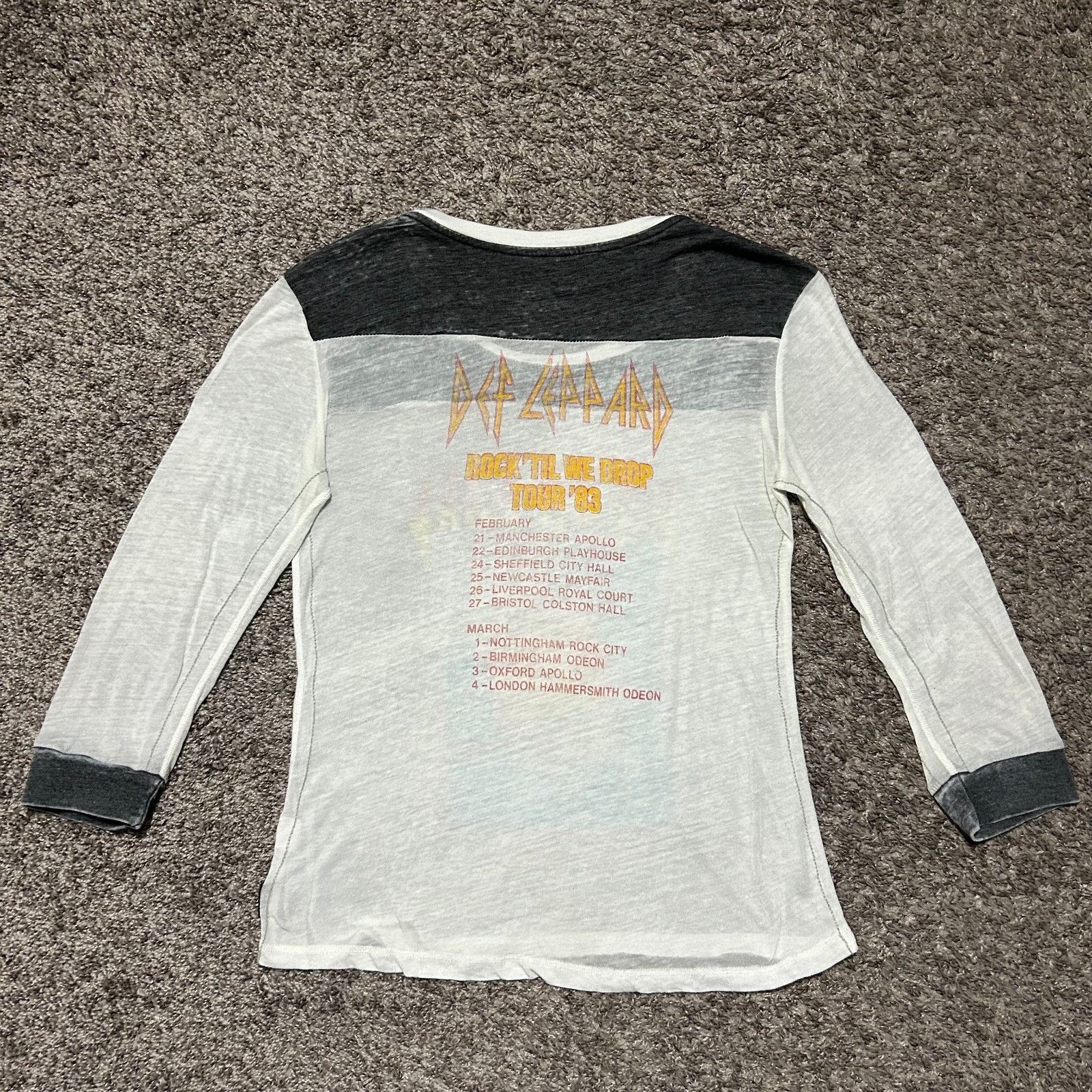 Trunk Ltd Trunk LTD Def Leppard Shirt Pyromania 1983 Tour Tee Small Size S / US 4 / IT 40 - 7 Thumbnail