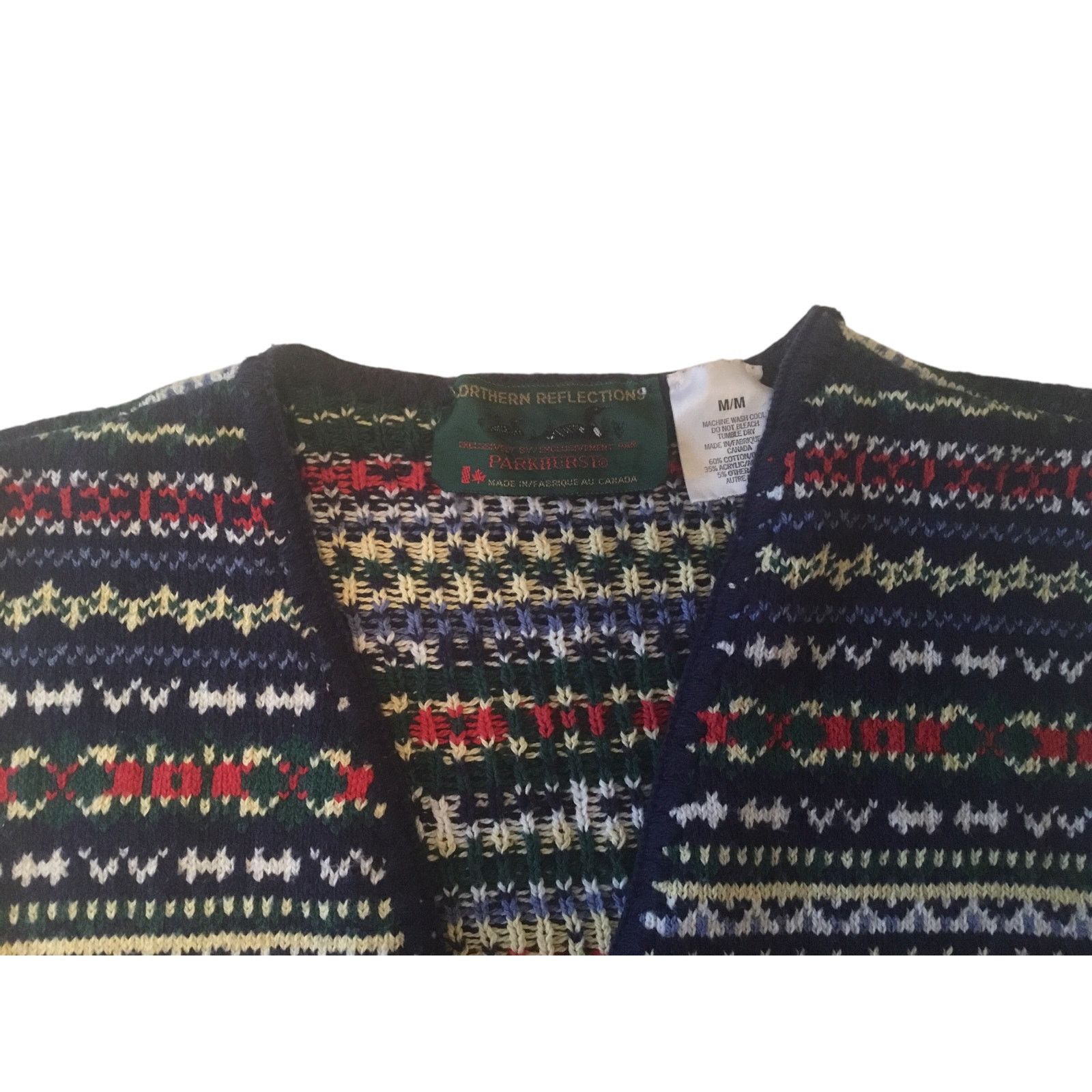 Northern Reflections Northern Reflections Vtg Vest Knit Fair Isle Button Front Size M / US 6-8 / IT 42-44 - 3 Thumbnail