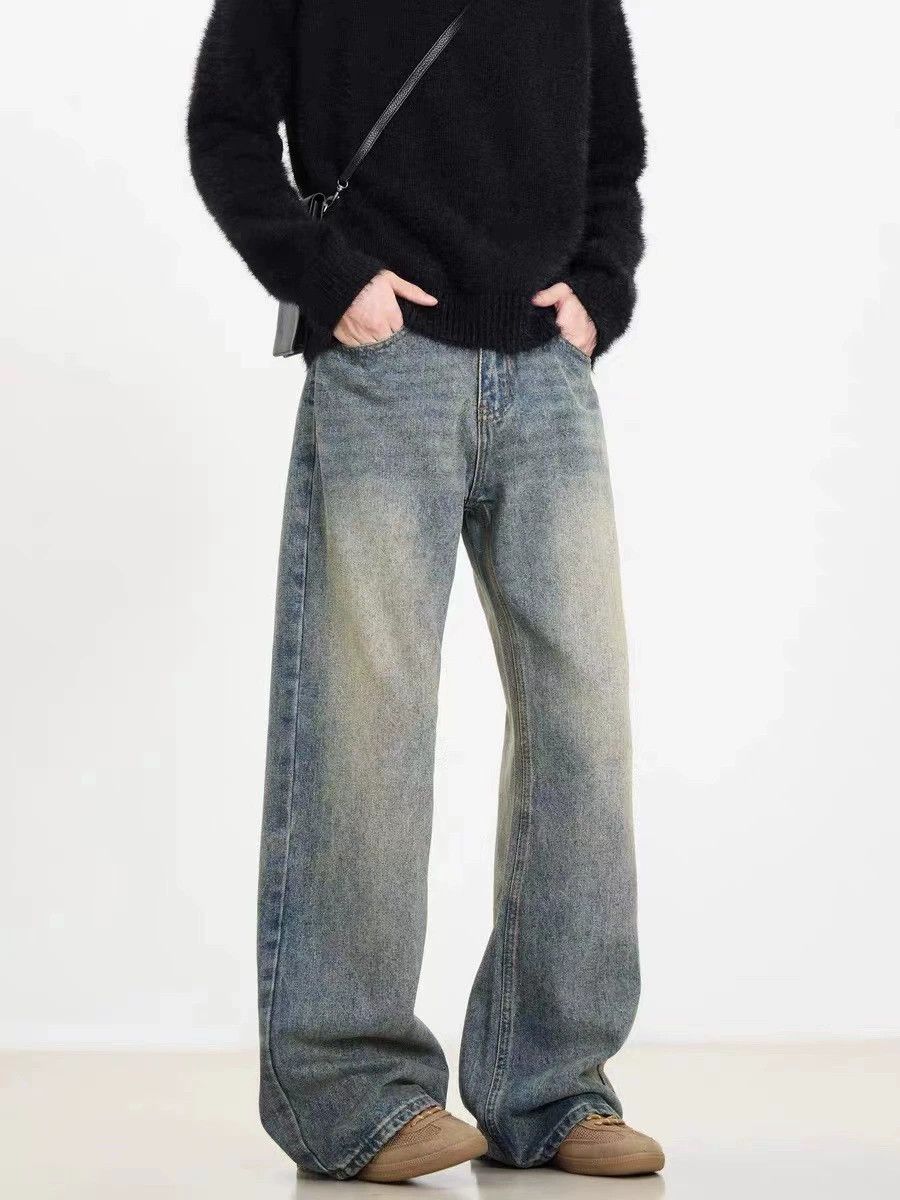Jean American washed distressed vintage bootcut jeans Size US 32 / EU 48 - 4 Thumbnail