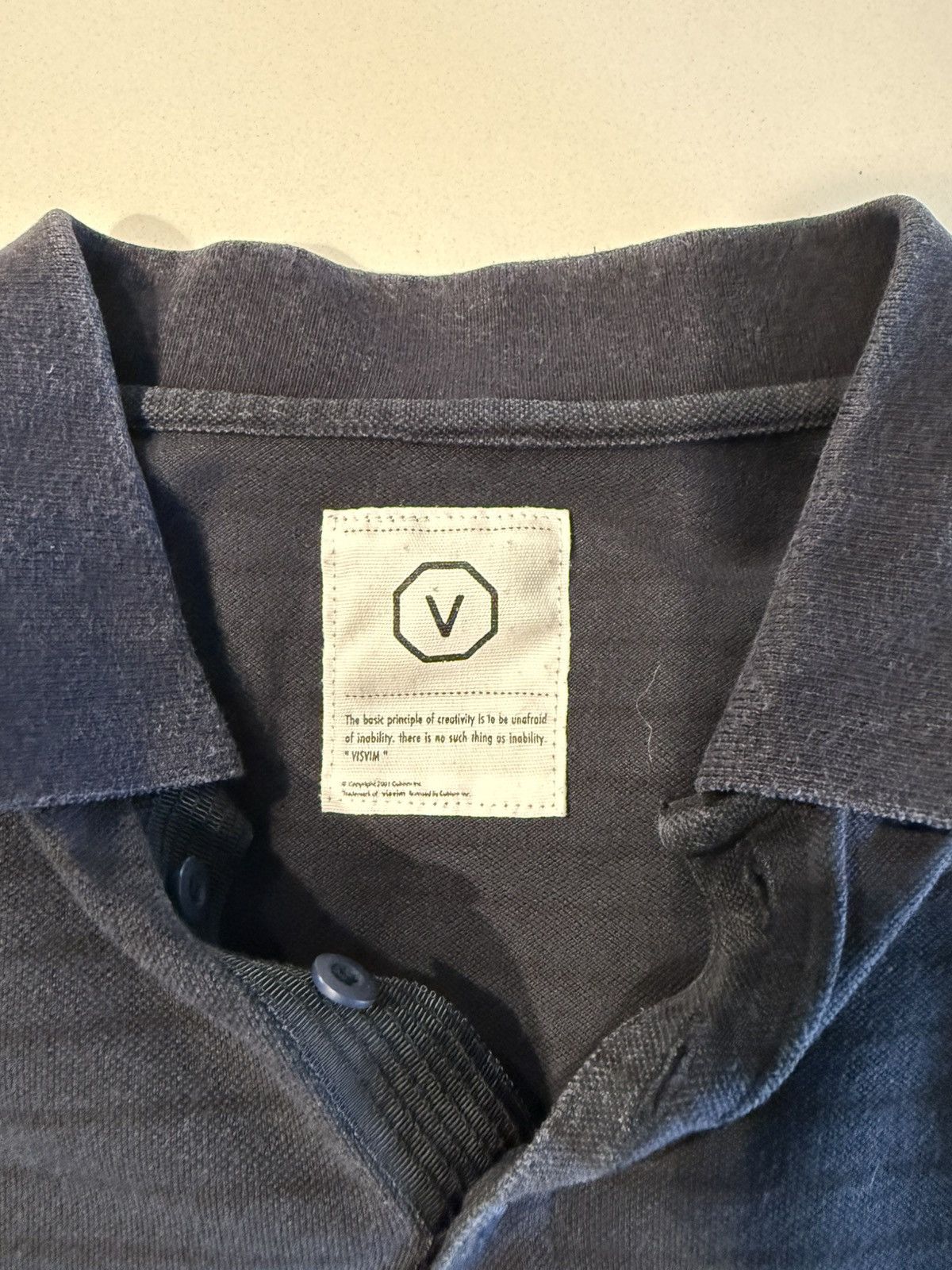 Visvim Visvim Blue Black striped Polo Size US S / EU 44-46 / 1 - 2 Thumbnail