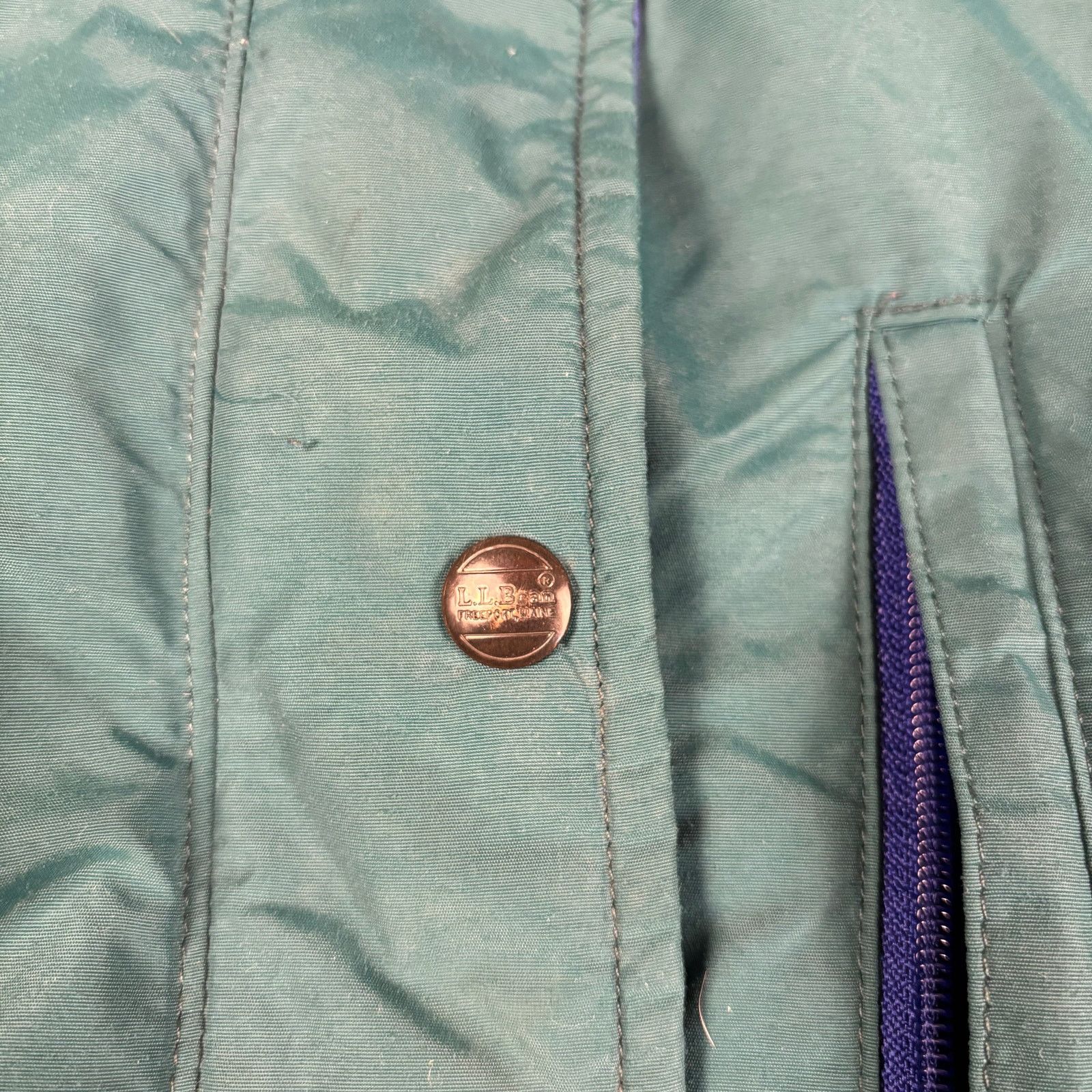 L.L. Bean VTG LL Bean Penobscot Parka Wmns Goose Down Teal Med Jacket Size M / US 6-8 / IT 42-44 - 3 Thumbnail