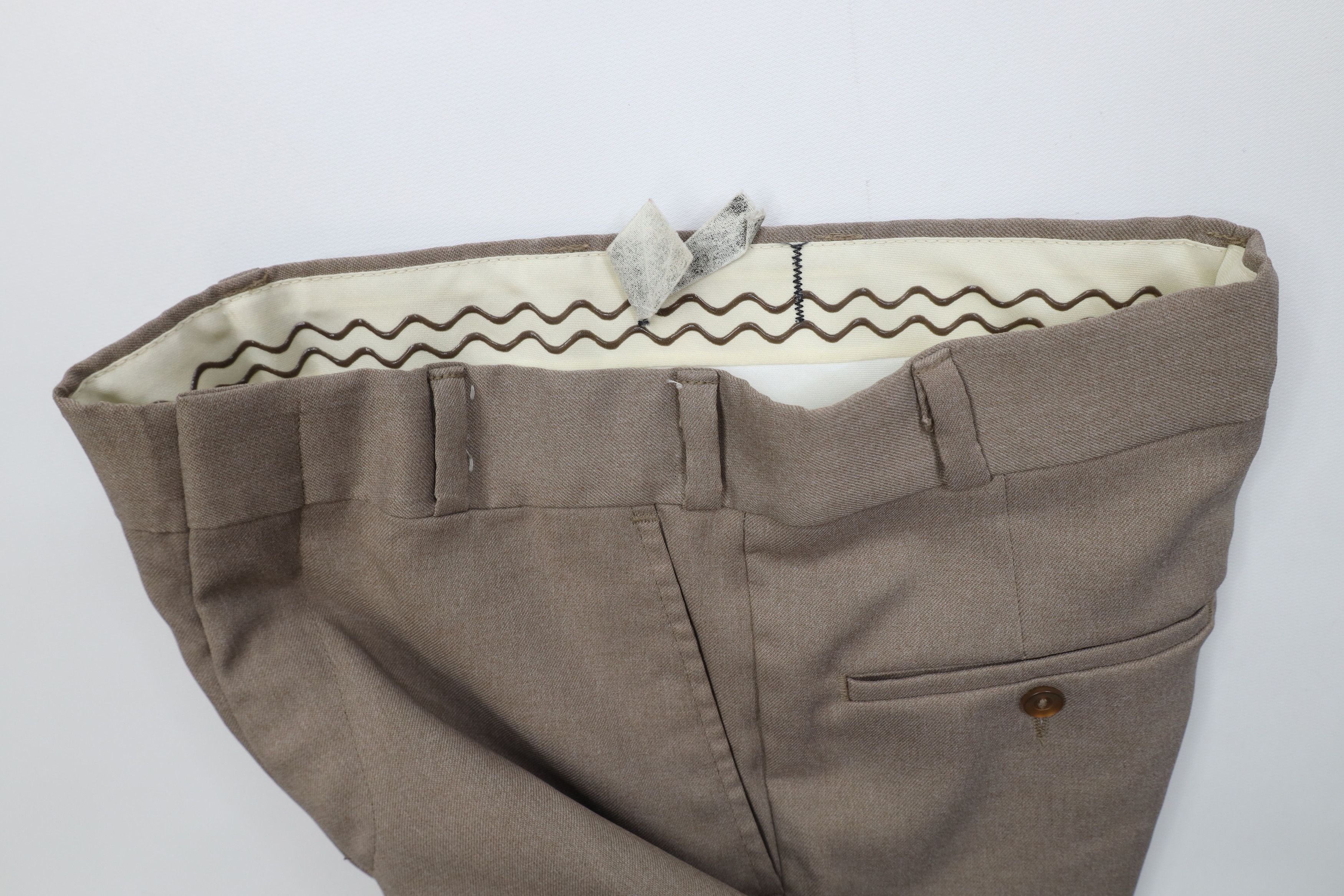 Vintage Vintage 70s Streetwear Flared Wide Leg Chino Pants Beige USA Size US 29 - 8 Thumbnail