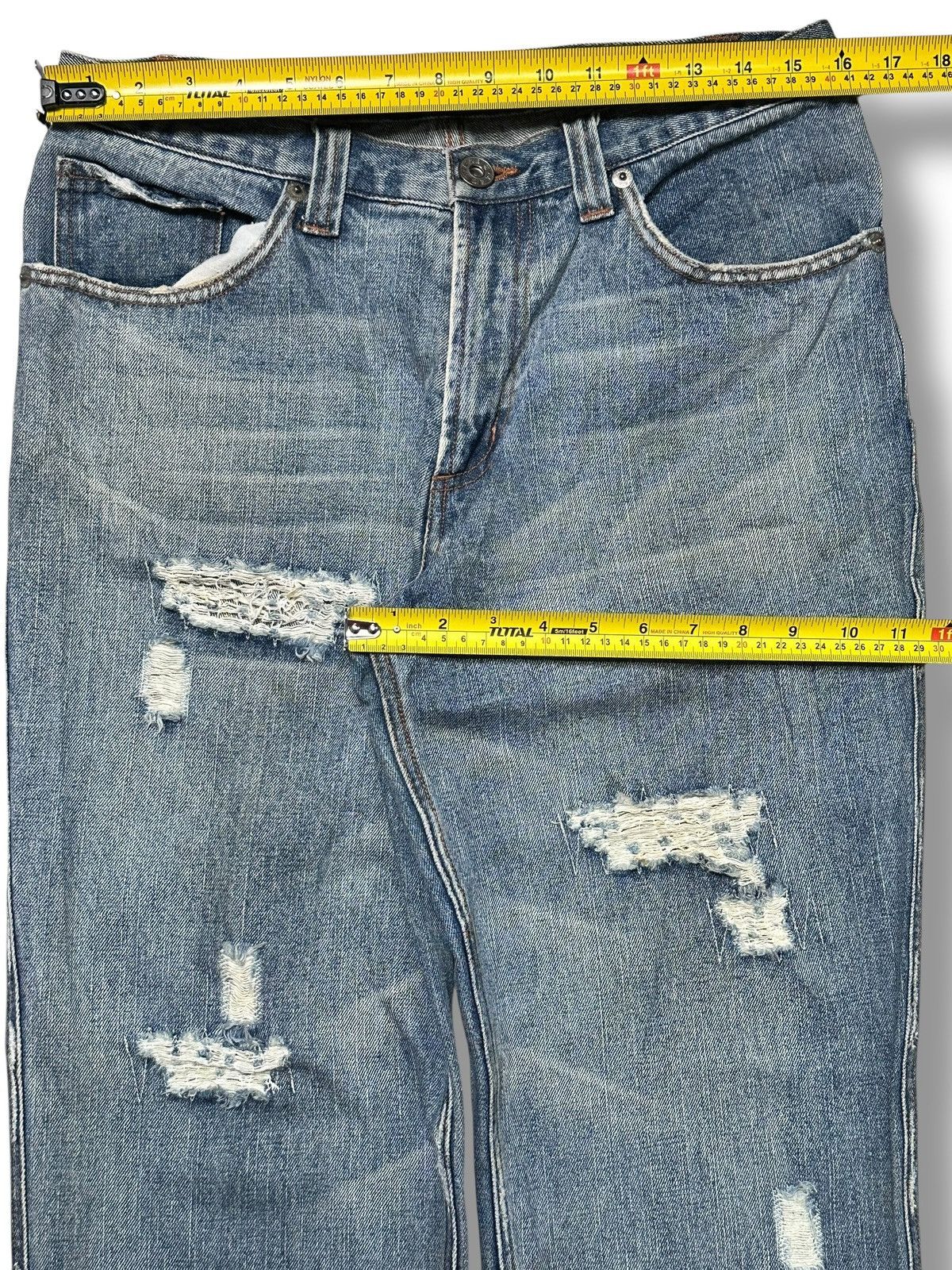 Japanese Brand Japan Jeans Distressed Straight Loose Style With Faded Wash Size US 32 / EU 48 - 12 Thumbnail