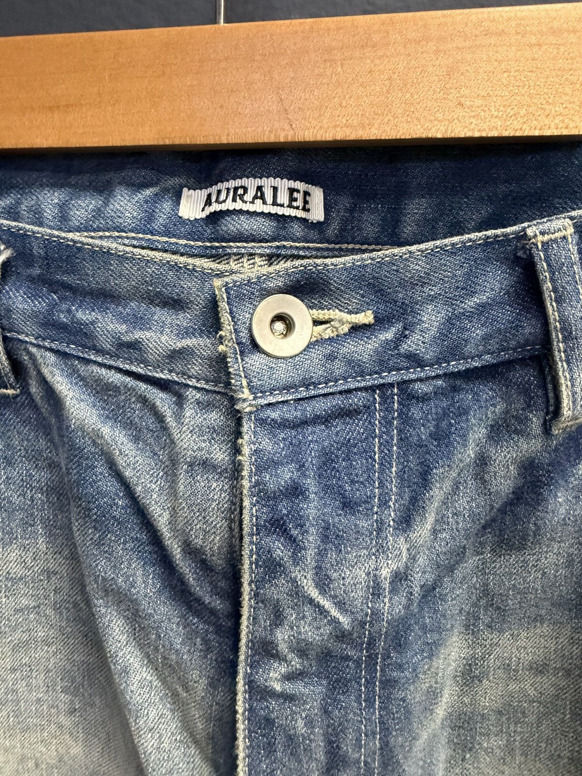 Auralee auralee heavy fade painter denim sz 6 Size US 36 / EU 52 - 2 Thumbnail