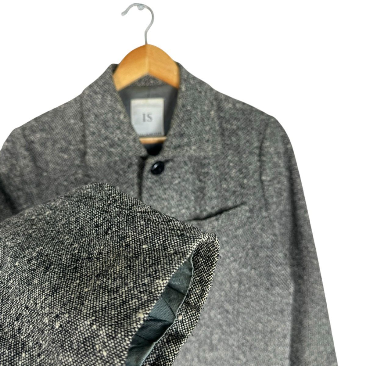 Issey Miyake × Japanese Brand × Sunao Kuwahara ☀️SUNAO KUWAHARA IS HERRINGBONE LONG JACKET Size M / US 6-8 / IT 42-44 - 4 Thumbnail