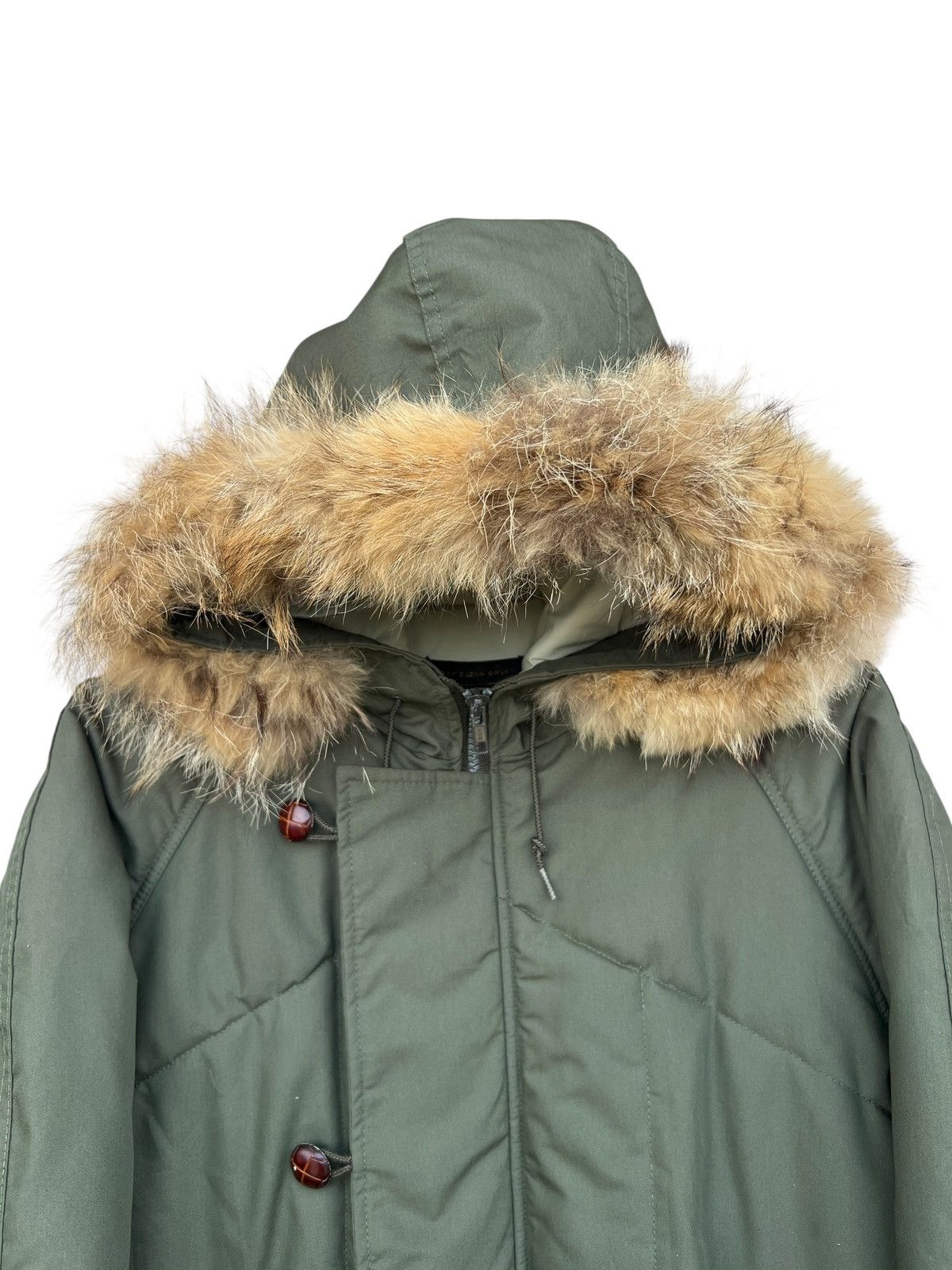 JCPenney Vintage JCPenny Puffer Fur Green Hooded Jacket Size US L / EU 52-54 / 3 - 6 Thumbnail