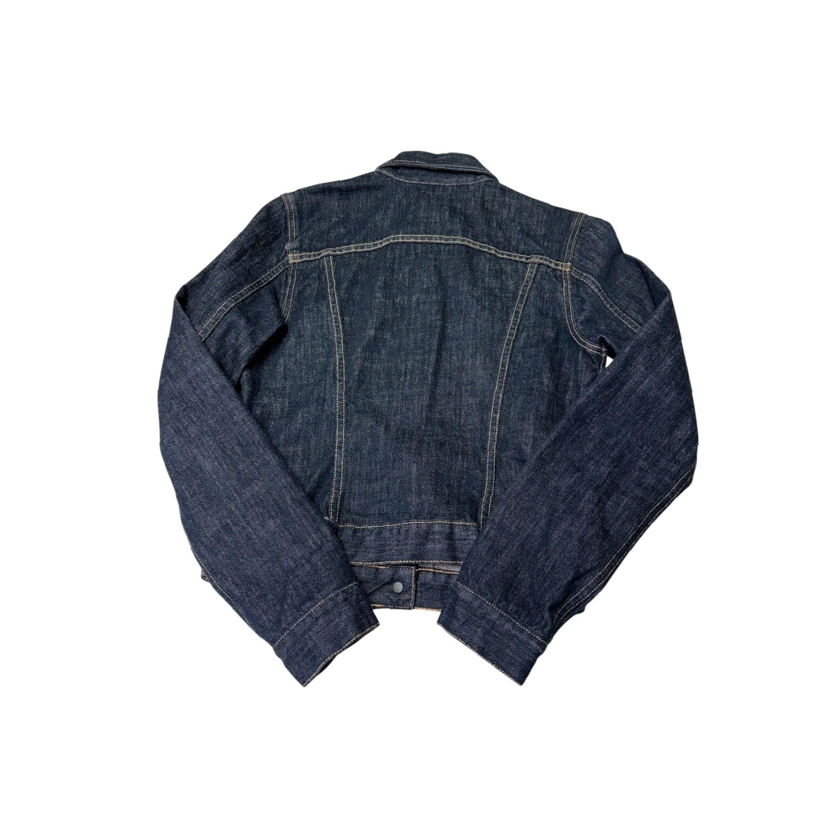 Lucky Brand Lucky Brand Dungarees Denim Jacket Womens Small Dark Wash Indigo USA Size 28" / US 6 / IT 42 - 7 Thumbnail