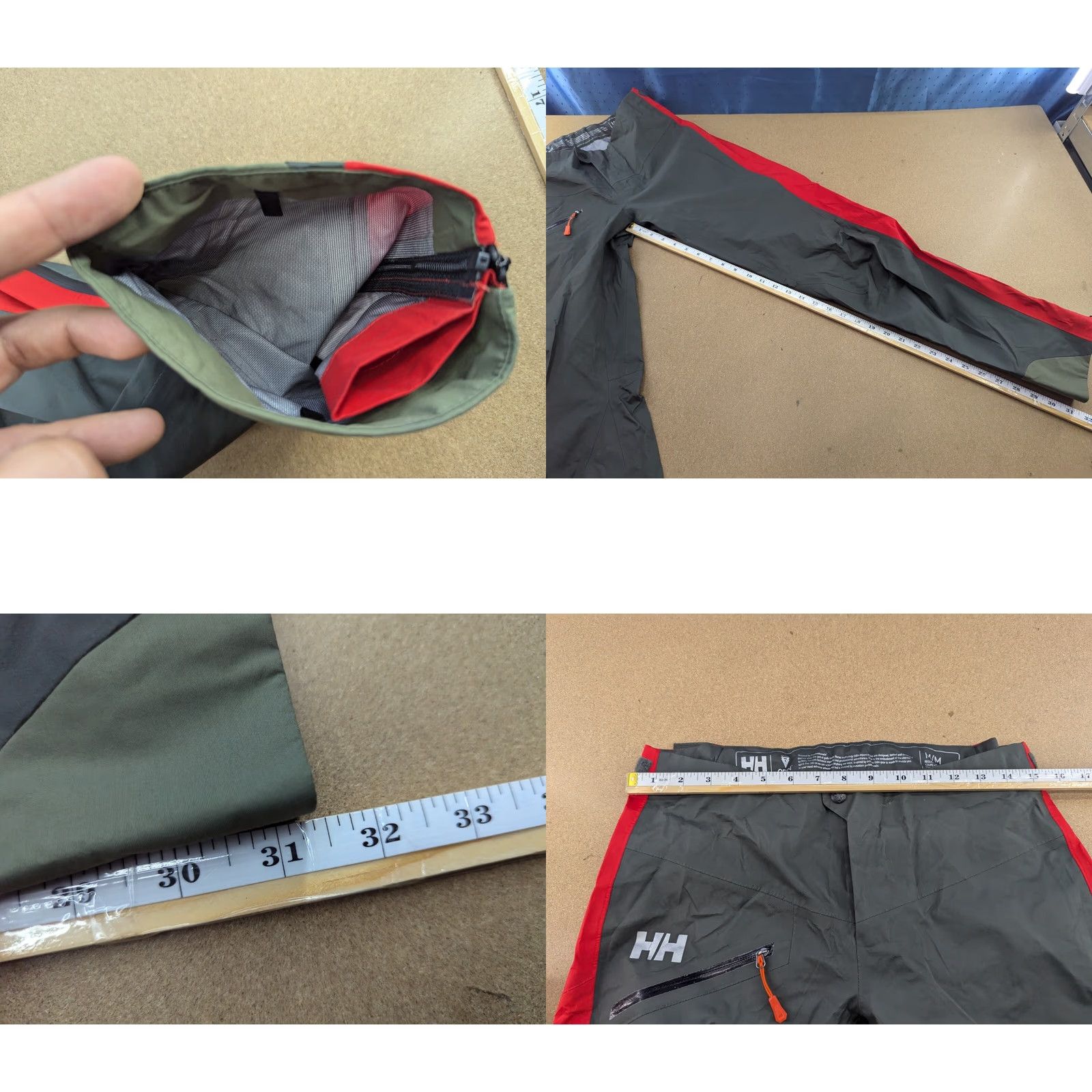 Helly Hansen Helly Hansen Mens Odin Pants Size M Lightweight Outdoor Taped Seams Gray Rain Pants Mens M Gray Size US 31 - 8 Thumbnail
