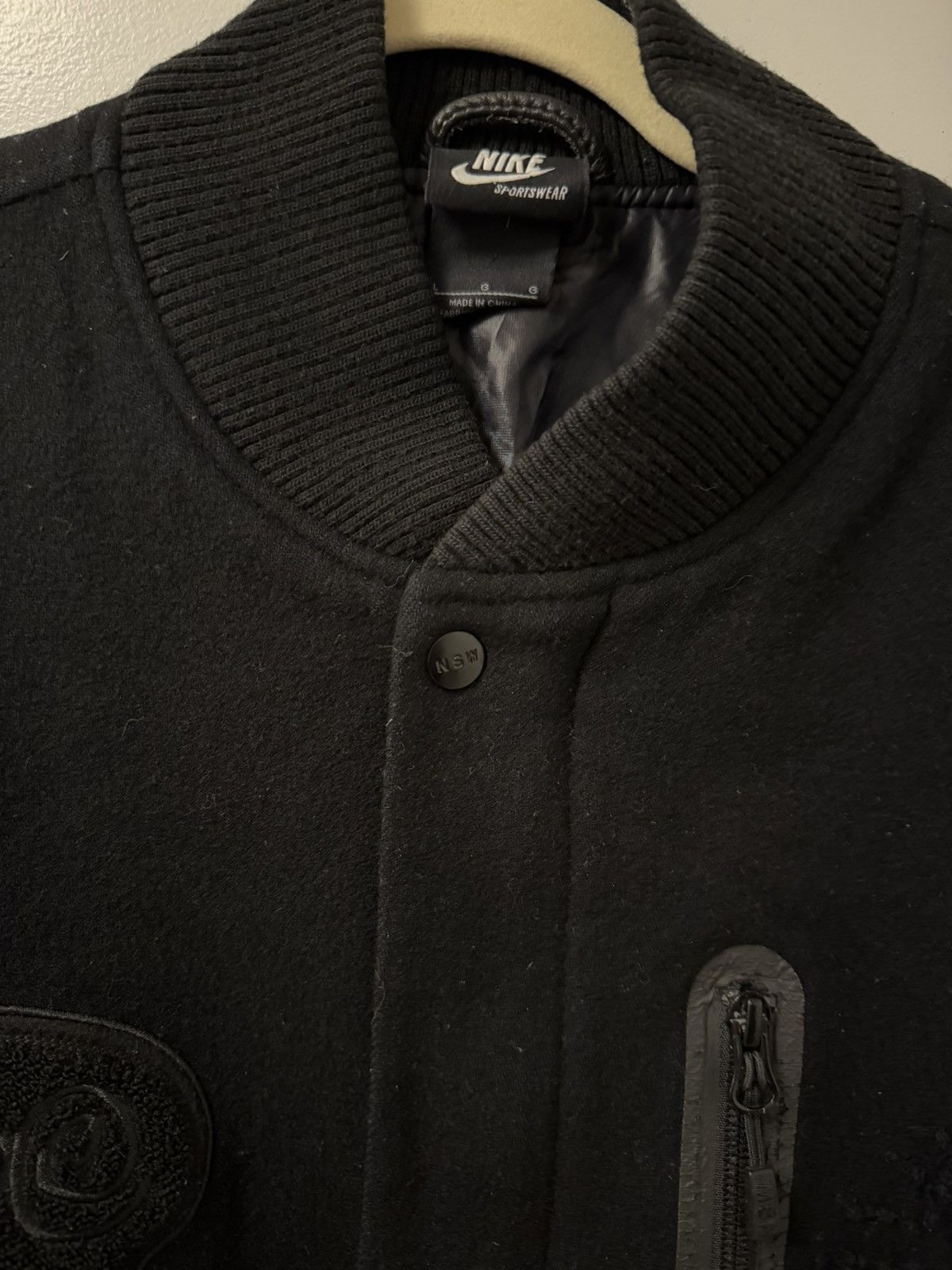 Nike × Stussy 30th Anniversary Destroyer Varsity Jacket, size L Size US L / EU 52-54 / 3 - 5 Thumbnail
