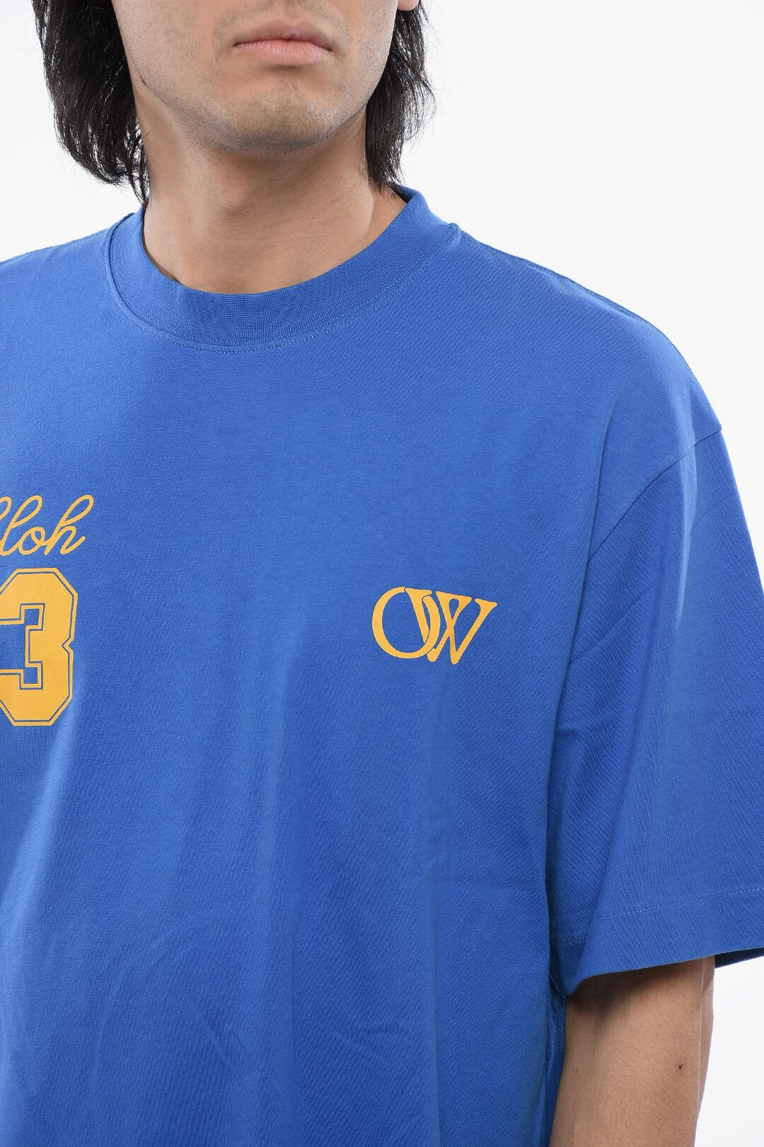 Off-White og1mm1025 Skate Fit 23 Printed T-Shirt in Blue Size US L / EU 52-54 / 3 - 3 Thumbnail