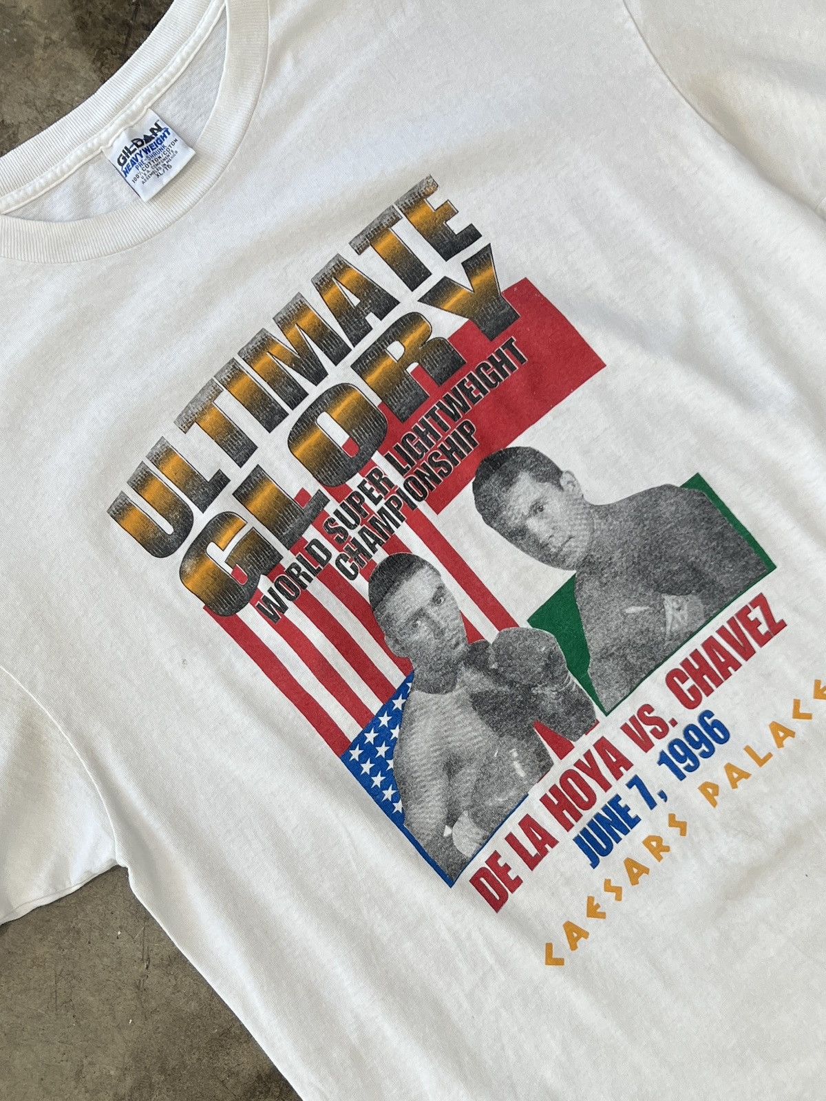 Vintage Vintage 1996 Ultimatge Glory De La Hoya v. Chavez Boxing XL Size US XL / EU 56 / 4 - 1 Thumbnail