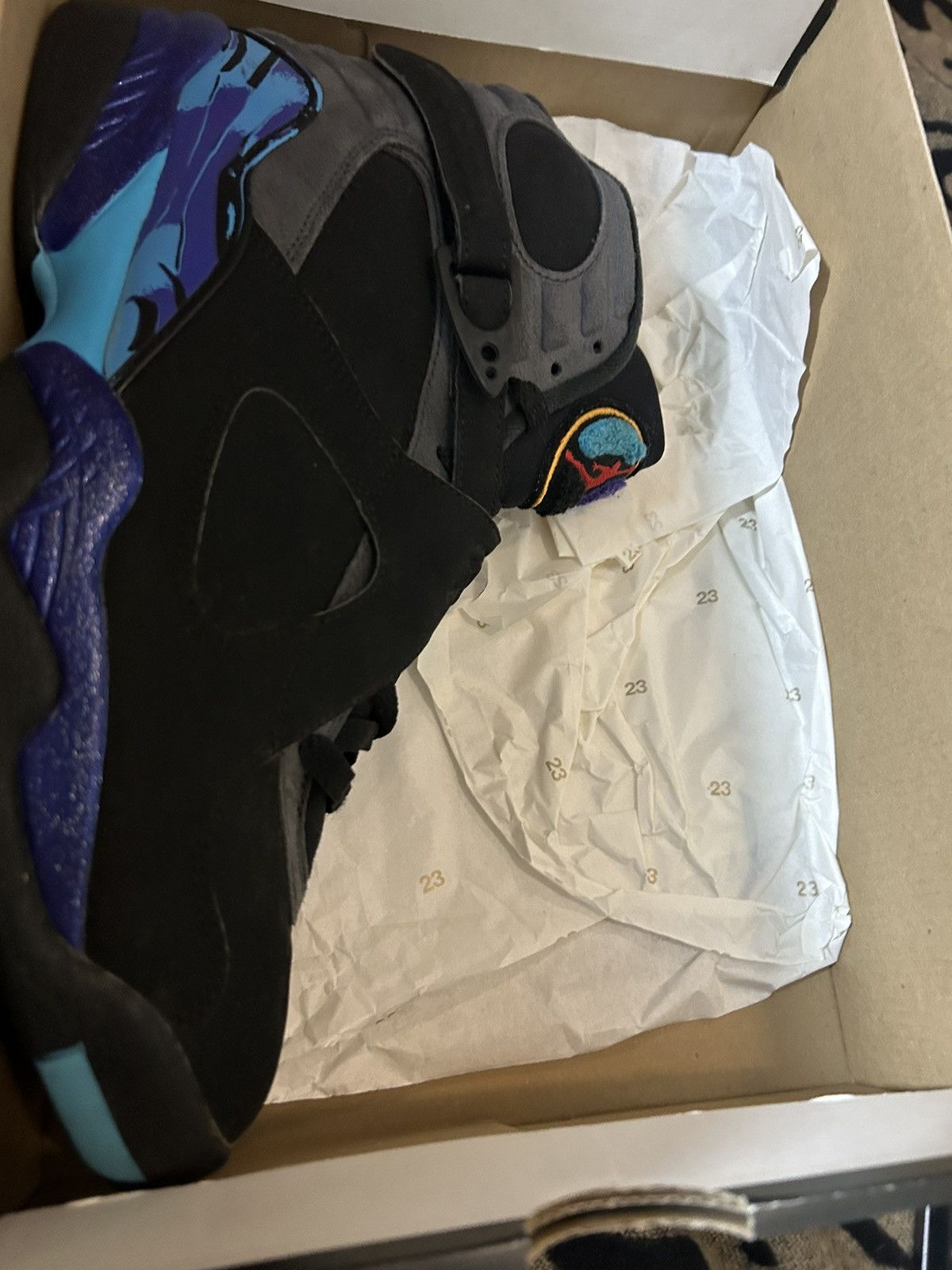 Jordan Brand × Nike 2015 Aqua Air Jordan Viii 8 Size US 11.5 / EU 44-45 - 13 Thumbnail